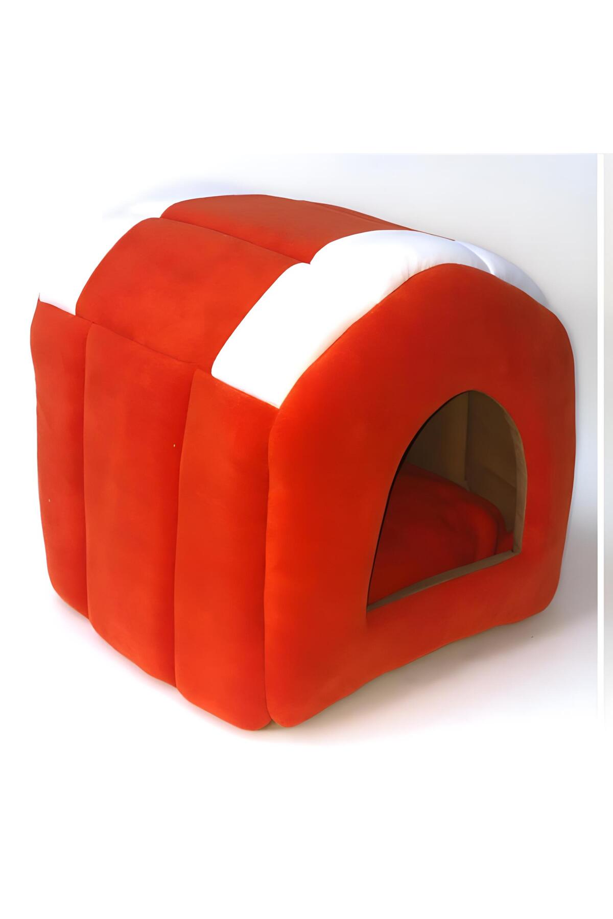 خانه گربه و سگ کوچک بدسپت Bedspet، نارنجی، 40×40×38 سانتی‌متر