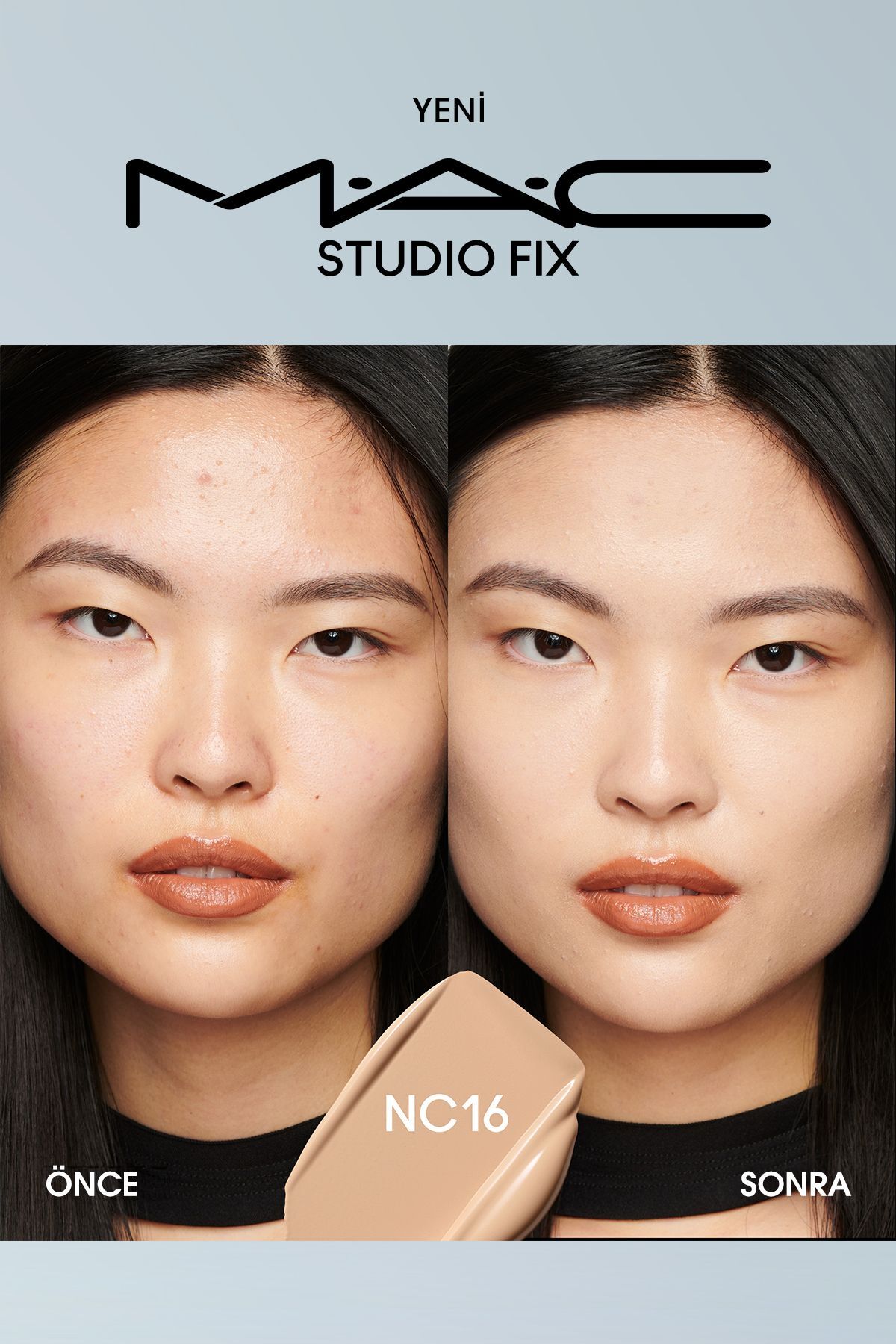 کرم پودر بنیاد MATT دائمی تا 24 ساعت FIX STUDIO SPF15 MINI رنگ: NC16 15ML Mac