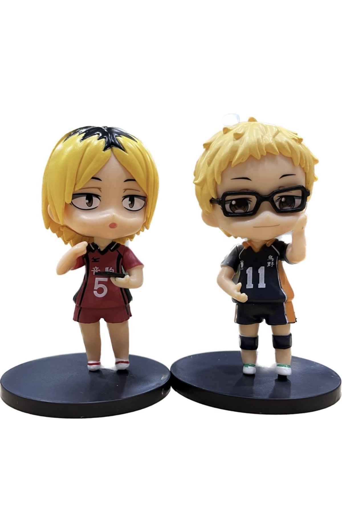 فیگور شکل انیمه HAIKYUU KEI TSUKISHIMA KOZUME KENMA اندازه ۱۰ سانتی متر دو مجموعه اورجینال karinabest