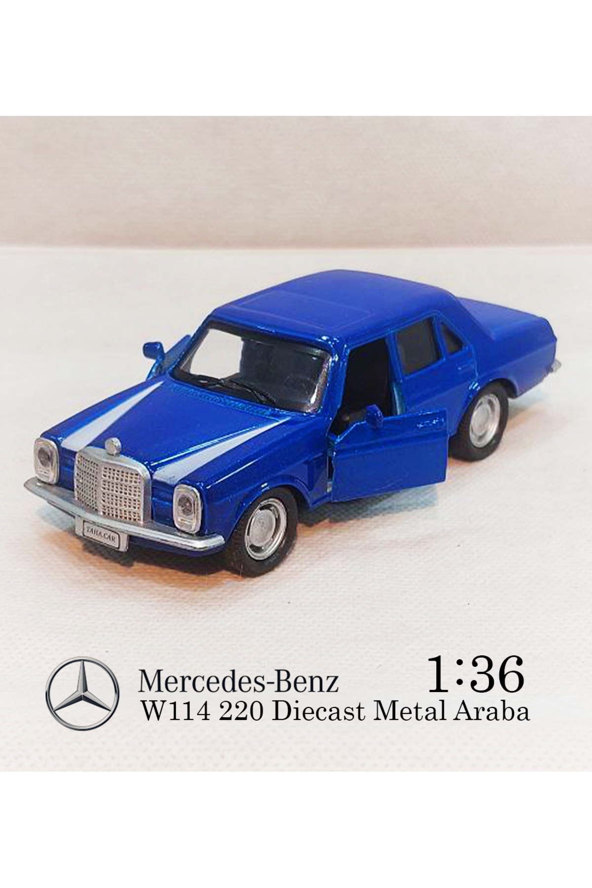 مدل خودرو بنز W114 | مجموعه 4 تایی ماشین های فلزی کش و رها DIECAST 1:36 12CM بررسی DROP جستجو اورجینال Mercedes