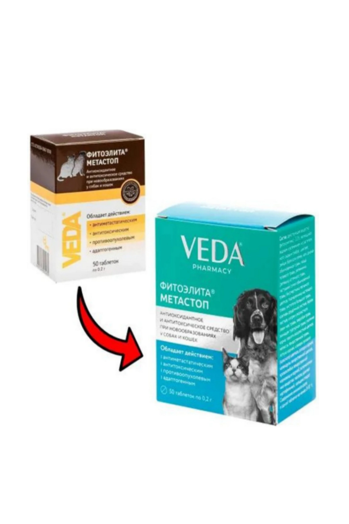قرص ۵۰ عددی گربه و سگ ودا Veda Metastop