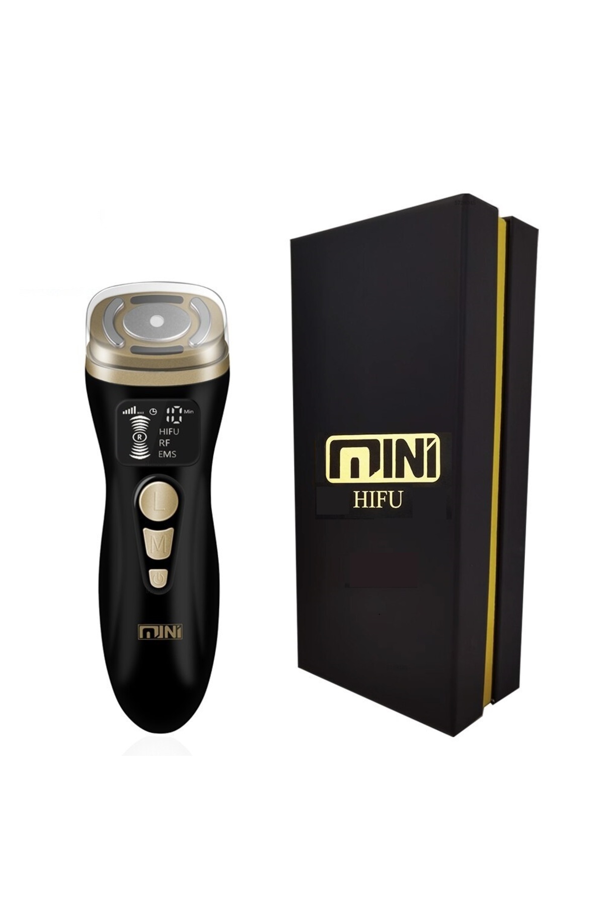 ماساژور صورت HIFU 2 FACE TIGHTENING LIFTING PEELING DEVICE SKIN LEMBING WRINKLE CARE TOOL مشکی اورجینال Mini Hifu