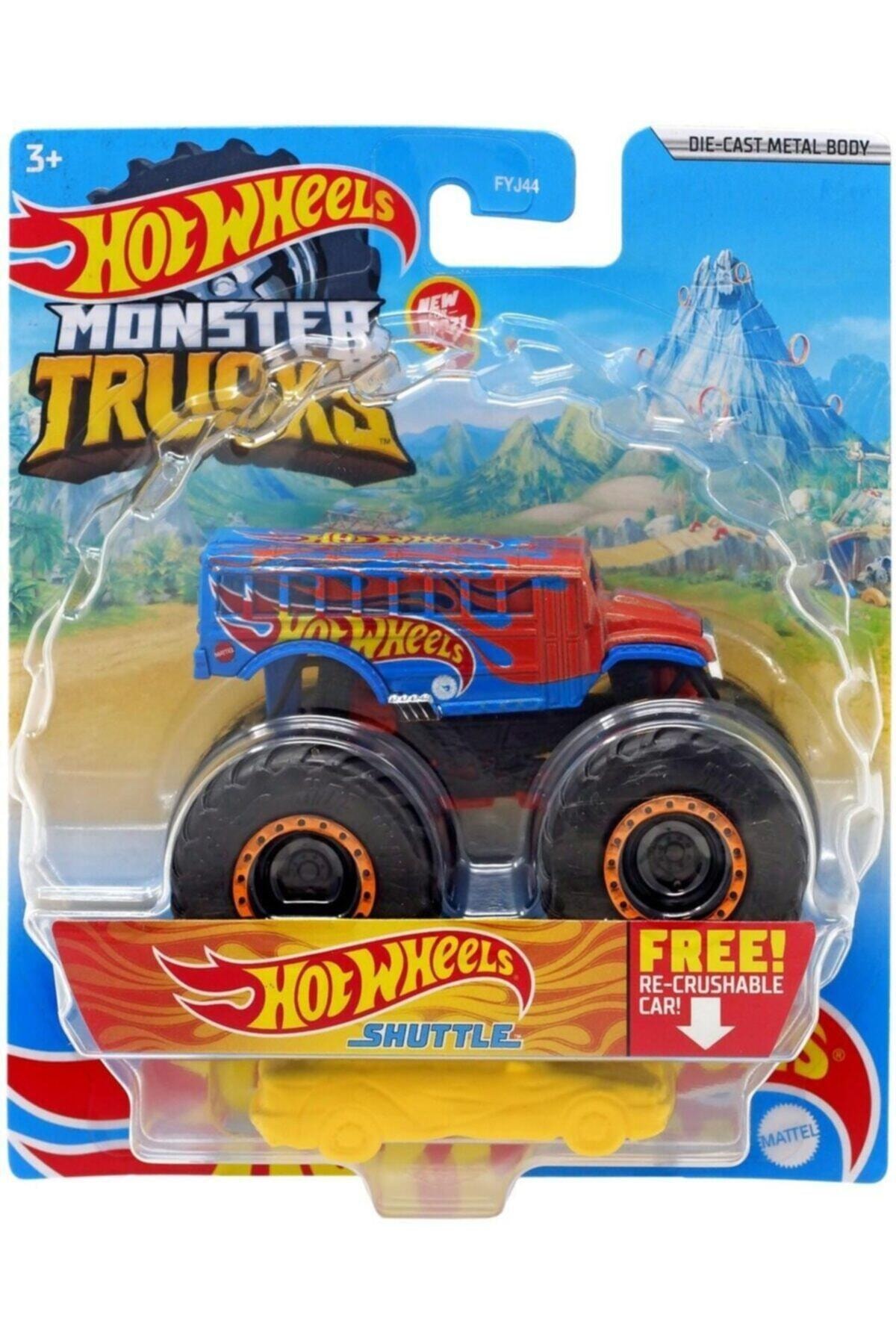 ماشین اسباب بازی کامیون های هیولا 1:64 شاتل اتومبیل GVF74 FYJ44 هات ویلز اورجینال HOT WHEELS