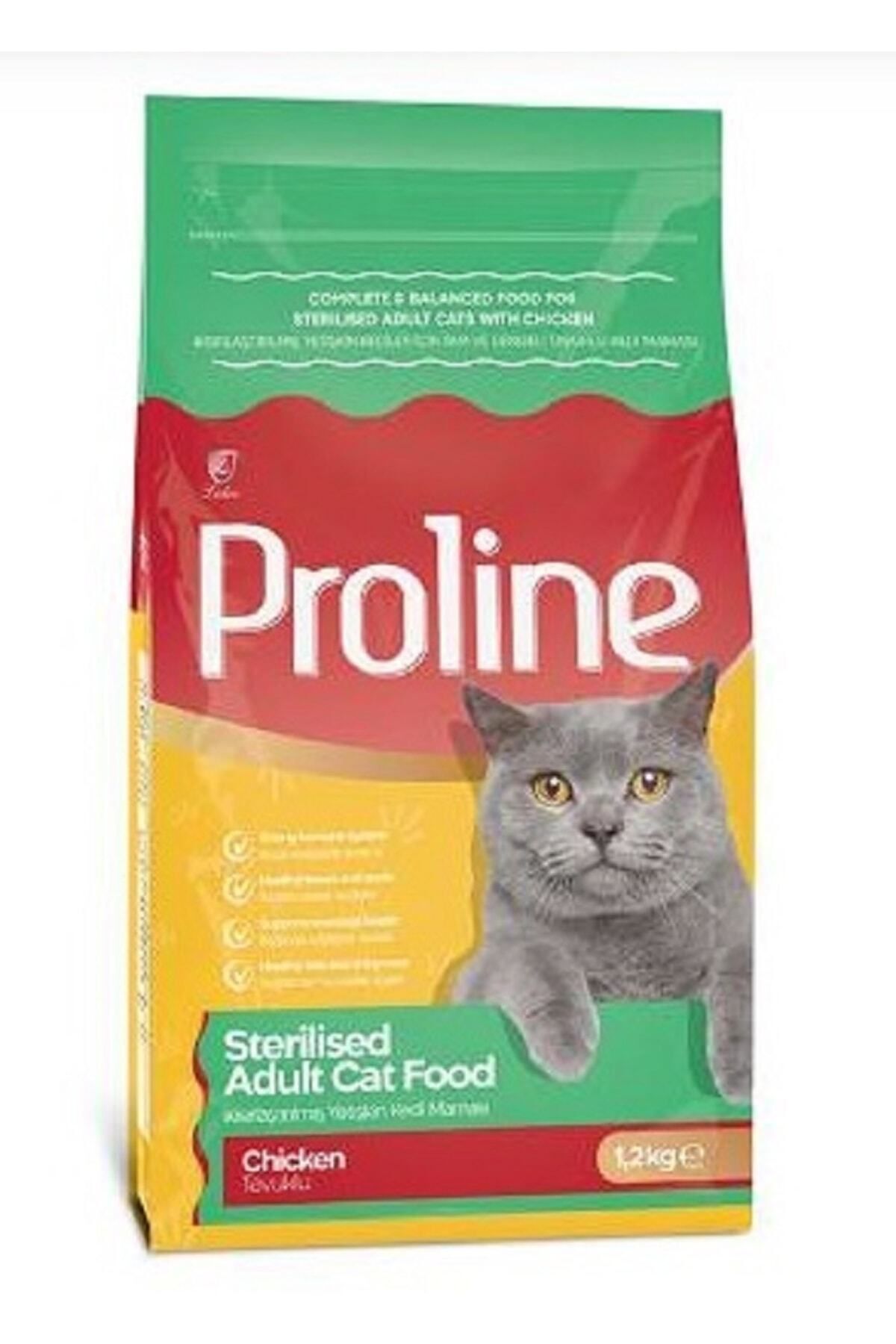 غذای خشک گربه عقیم‌شده با طعم مرغ پرو‌لاین Proline، ۱٫۲ کیلوگرم 1,2 Kg