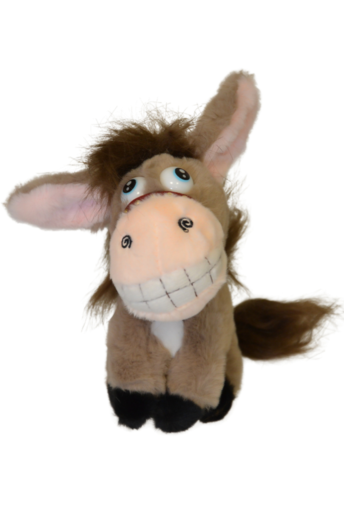 اسباب بازی های پشمی جاکلیدی مخمل دار خر قهوه ای 1535 SELAY TOYS