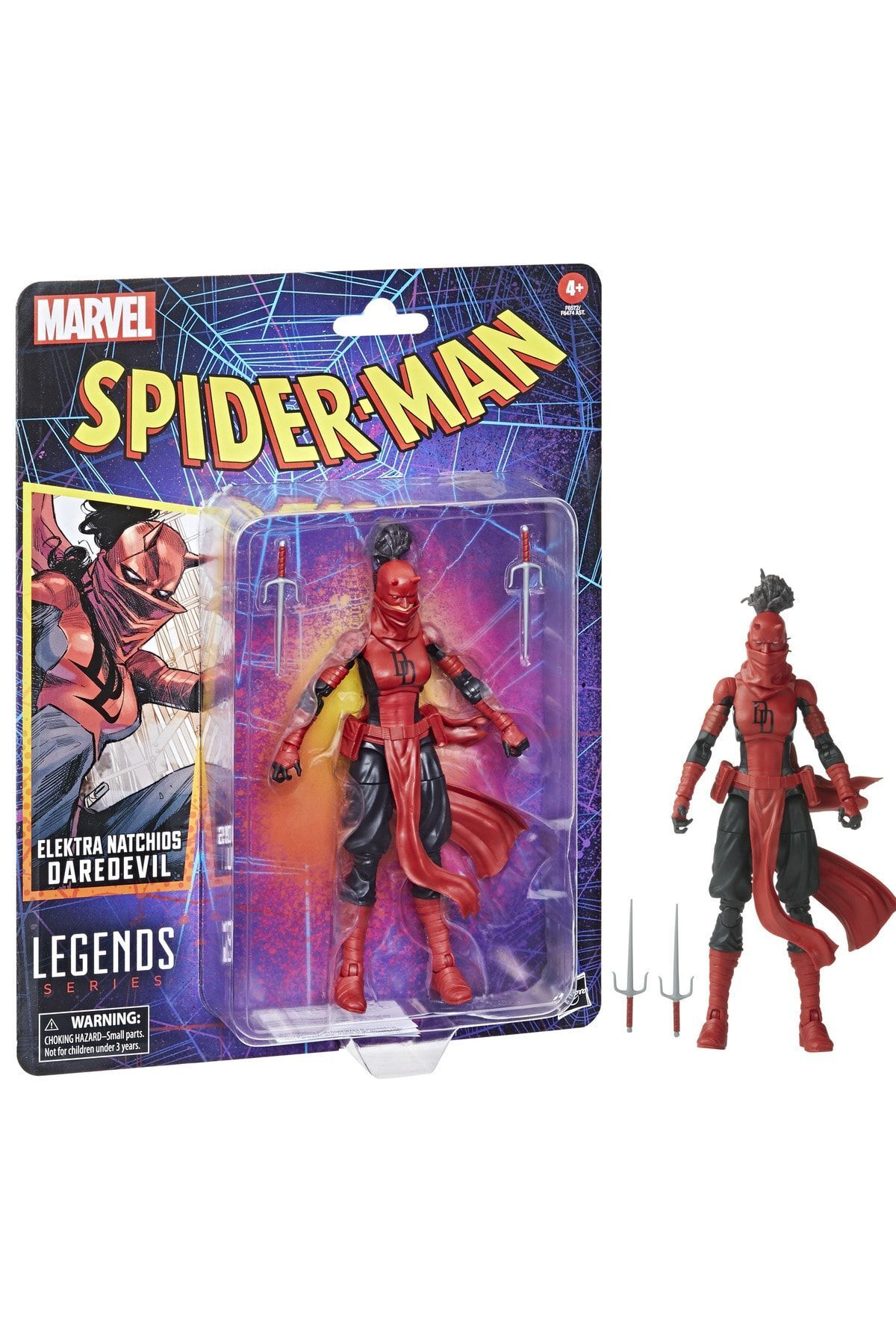 فیگور SPIDER MAN LEGENDS MARVEL ELEKTRA NATCHIOS DAREDEVIL ACTION FIGUR Hasbro