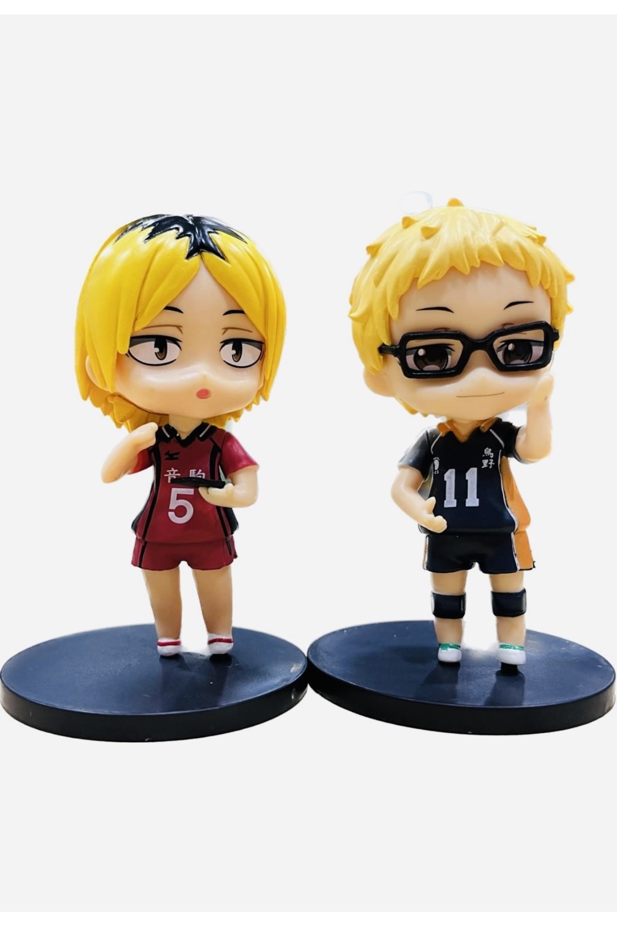 فیگور شکل انیمه HAIKYUU KEI TSUKISHIMA KOZUME KENMA اندازه ۱۰ سانتی متر دو مجموعه اورجینال karinabest