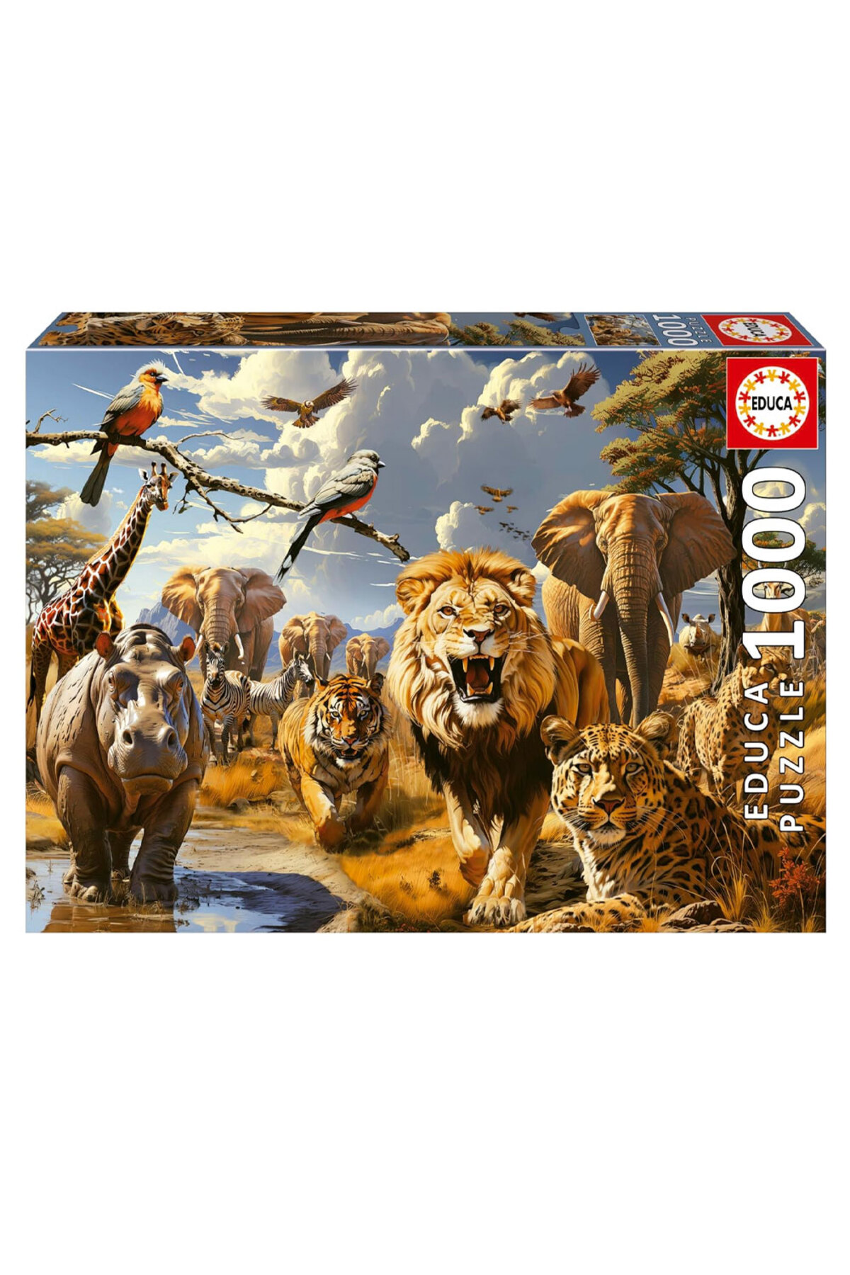 پازل EDUCA 1000 WILD ANIMALS PIECES 19920 از ترکیه Educa Puzzle