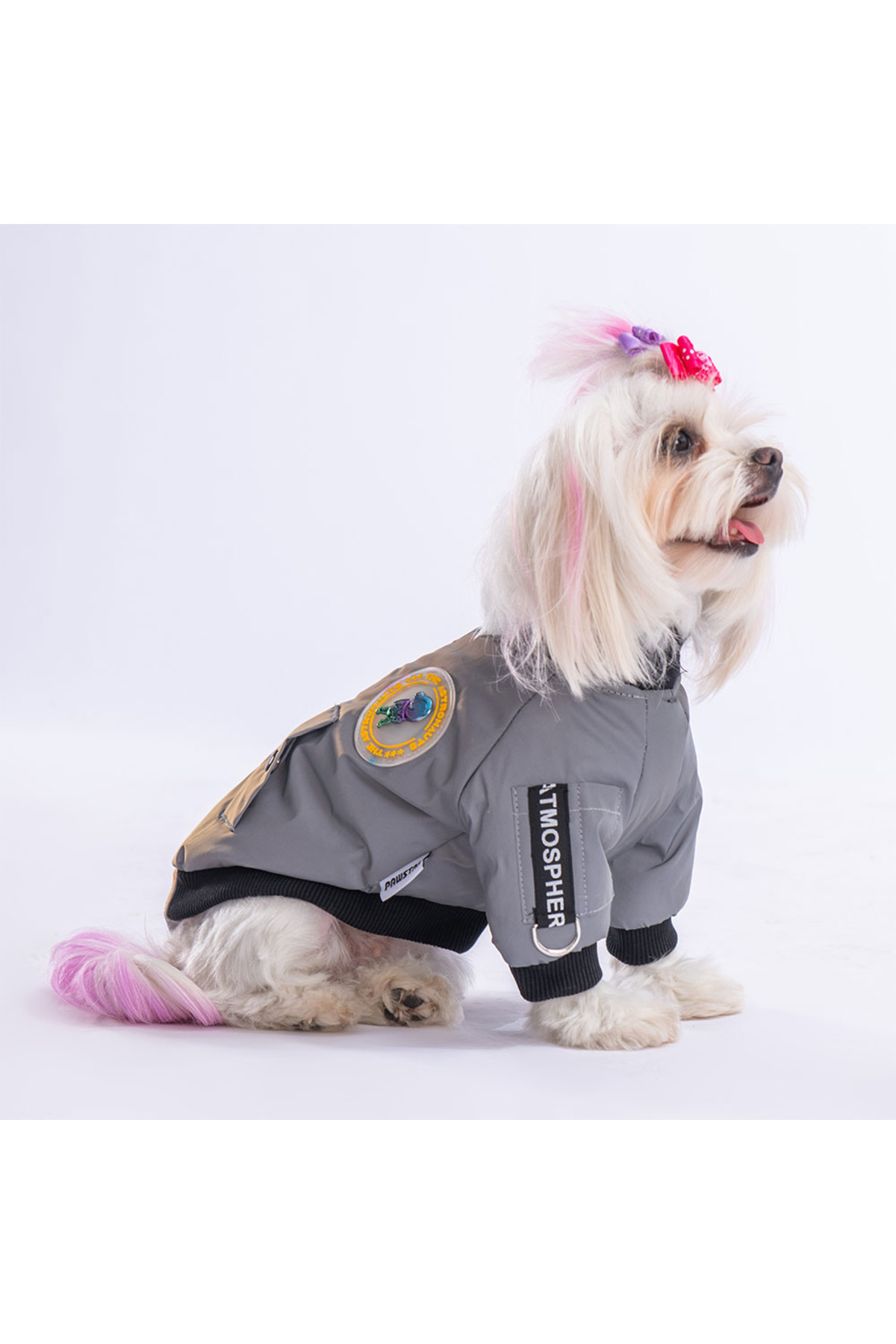 بارانی سگ پاوستار Pawstar مدل Astrodog خاکستری
