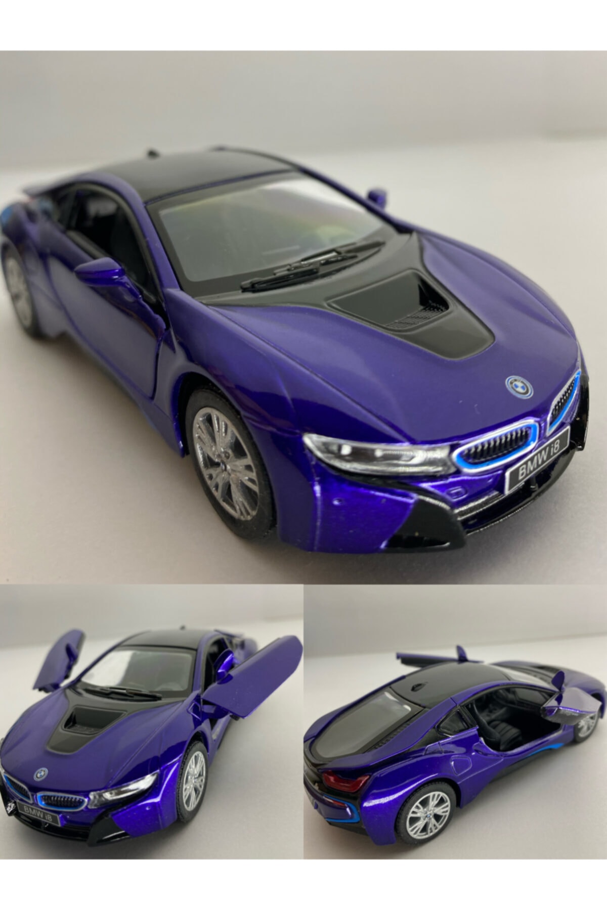 مدل خودرو ماشین اسباب بازی فلزی BMW I8 چک و دارای مجوز DROP اورجینال Diecast