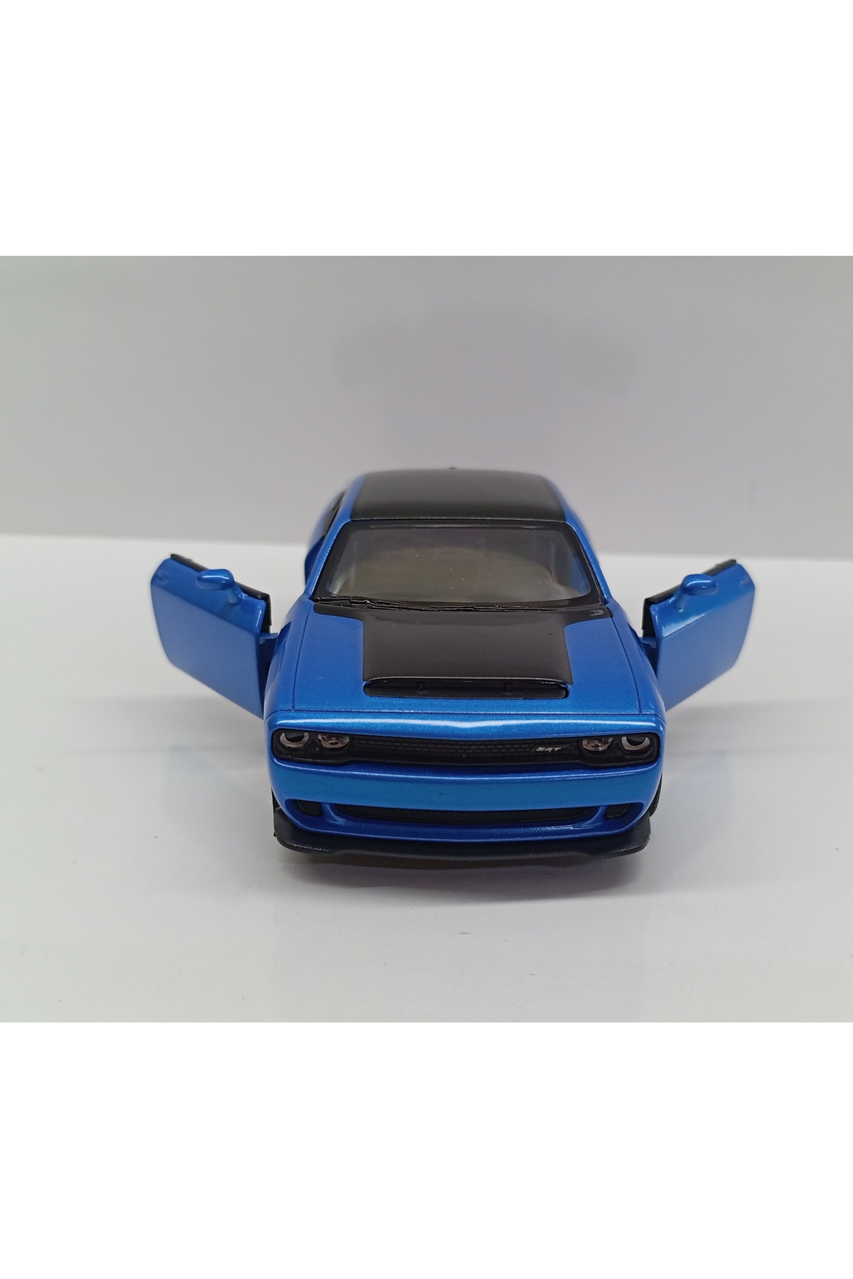 مدل خودرو DIANOMI مقیاس 1:40 DODGE CHALLENGER SRT DEMON BLUE CHECK BIRAK METAL CAR اورجینال Kinsmart