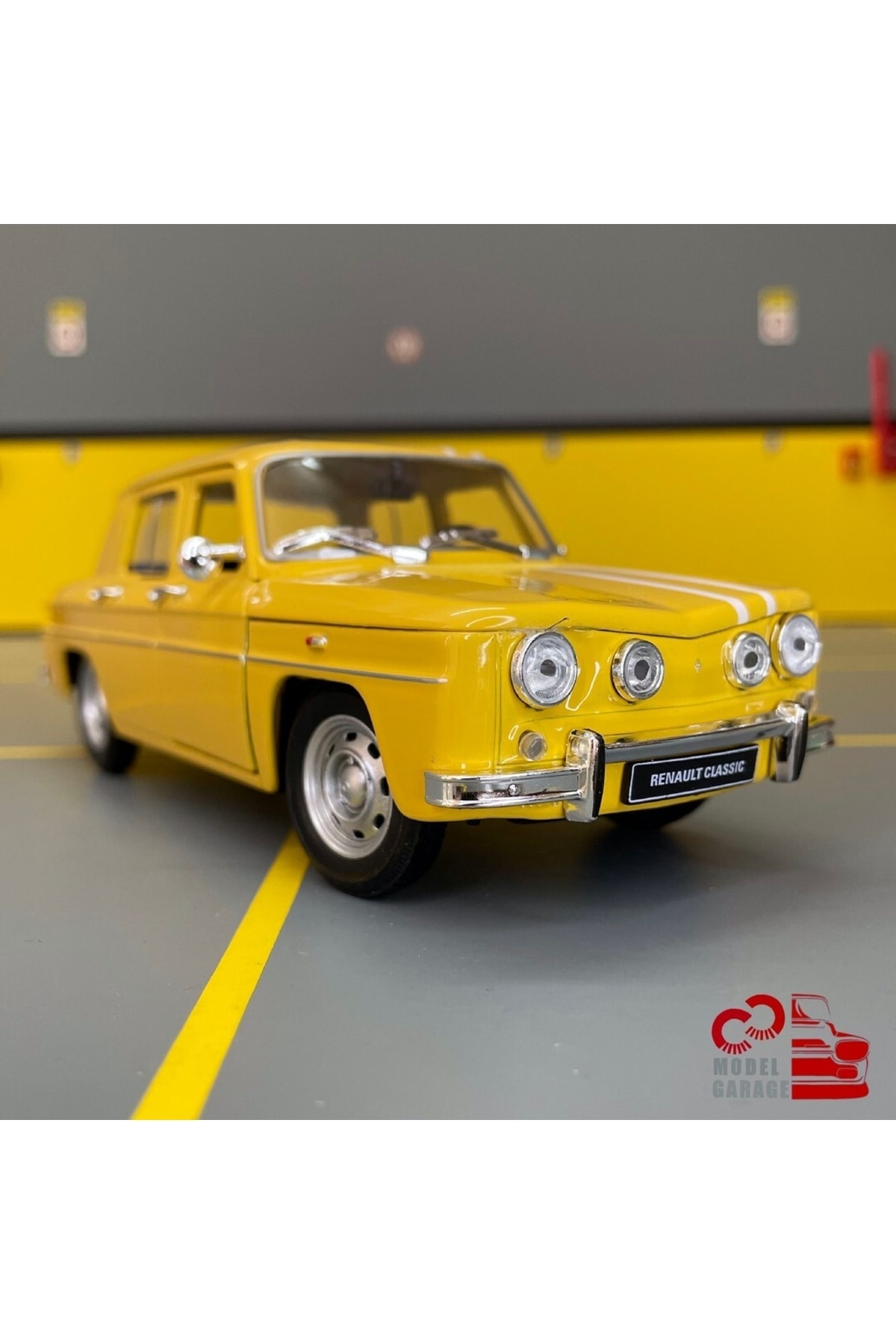 مدل خودرو RENAULT R8 GORDINI 1964 1 24 SCALE C&amp;C MODEL GARAGE DIECAST METAL CAR اورجینال WELLY