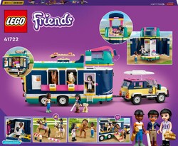 مجموعه ساختنی تریلر نمایش اسب و SUV لگو LEGO فرندز Friends مدل 41722، ۹۸۹ قطعه
