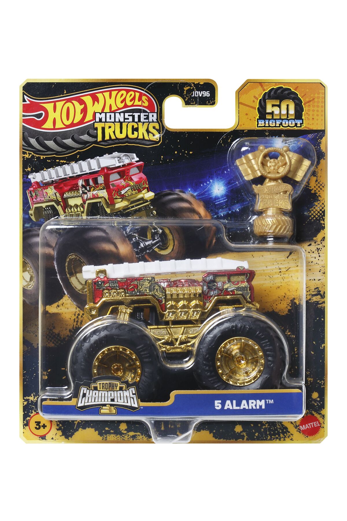 ماشین اسباب بازی ® کامیون های هیولا BIGFOOT TROPHY CHAMPIONS SINGLE CARS | JDV96 هات ویلز اورجینال HOT WHEELS