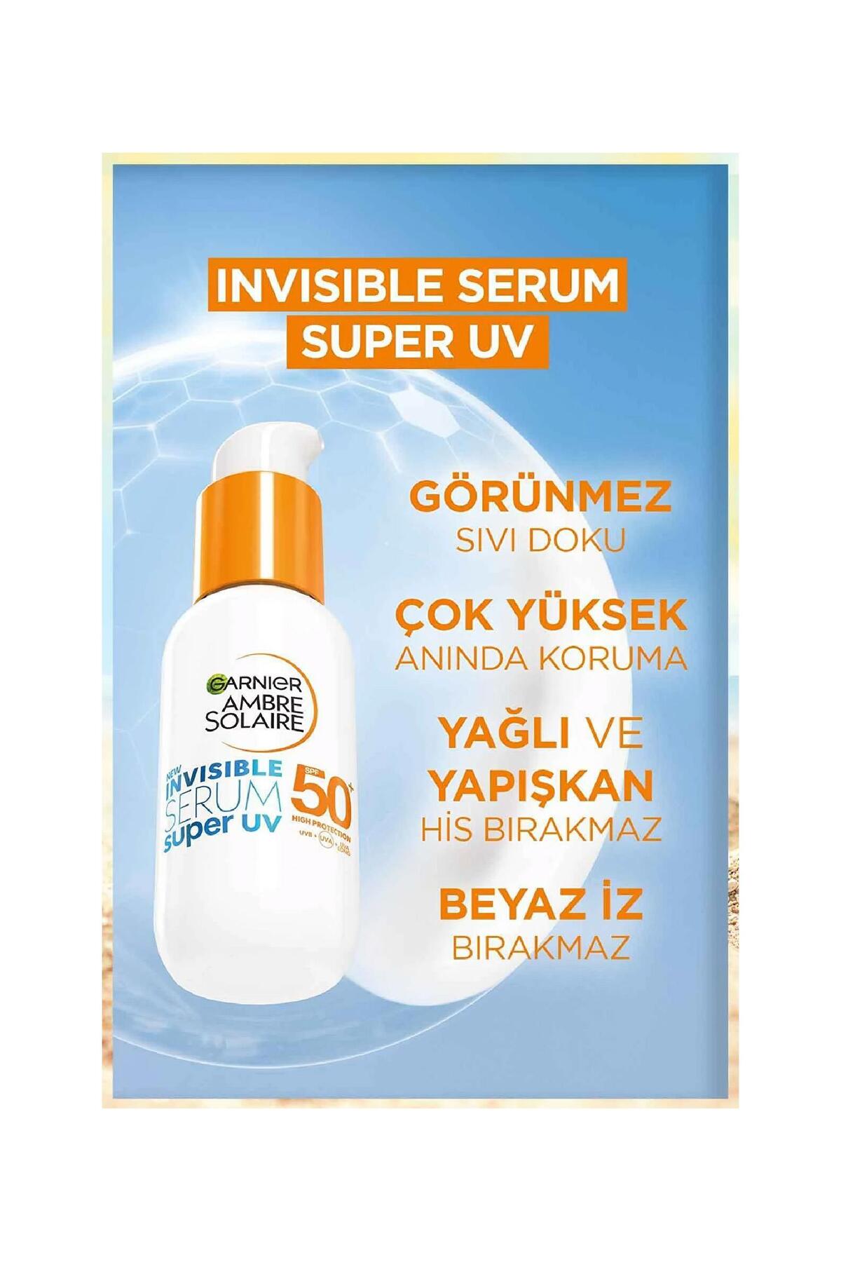 Garnier سرم ضدآفتاب روزانه SPF50+ غیرقابل رویت 30 میلی‌لیتر