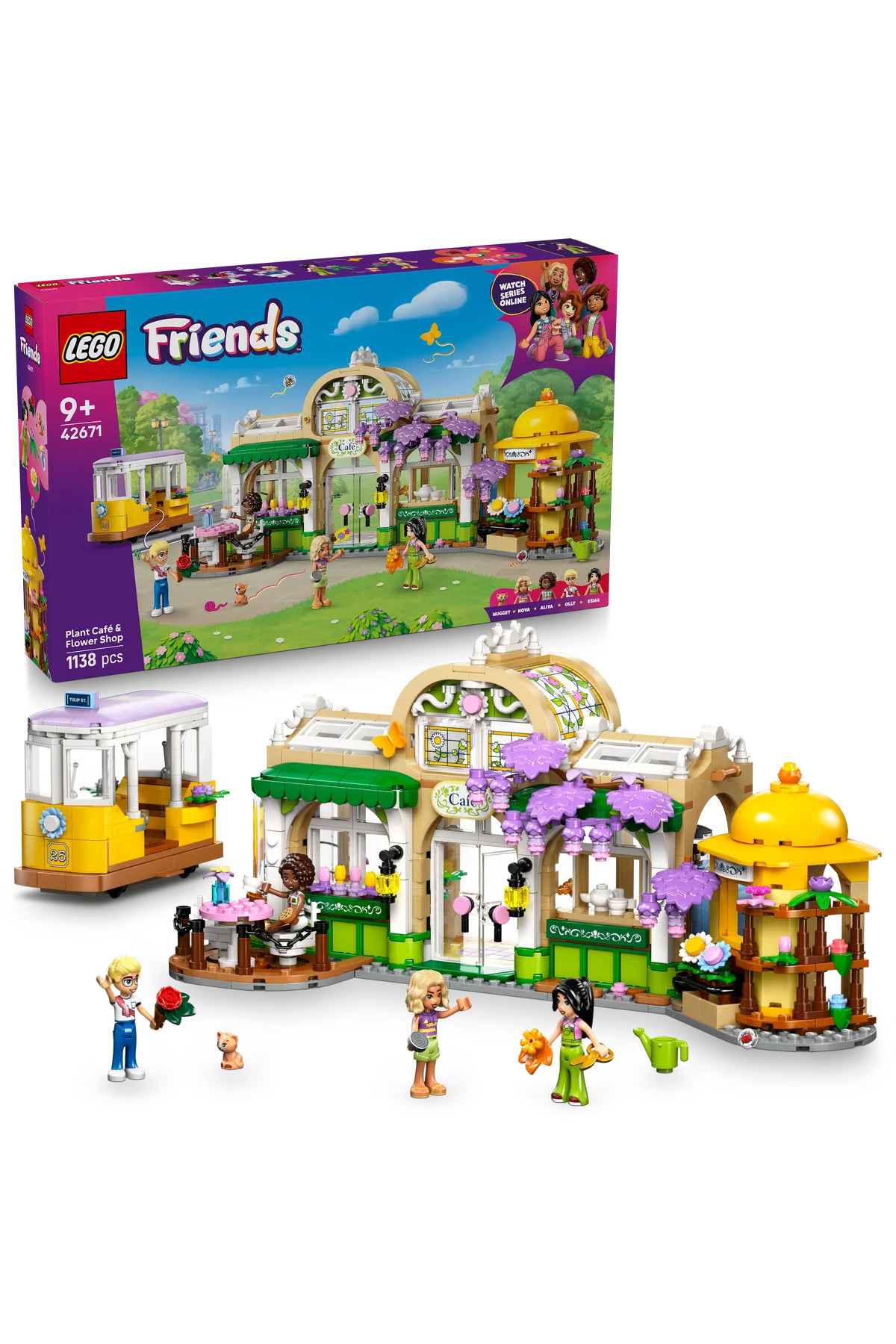 لگو و اسباب بازی های ساخت محور ® FRIENDS PLANT CAFE AND FLOWER SHOP 42671 CREATIVE TOY BUILDING SET FOR KIDS 9+ 1138 اورجینال LEGO