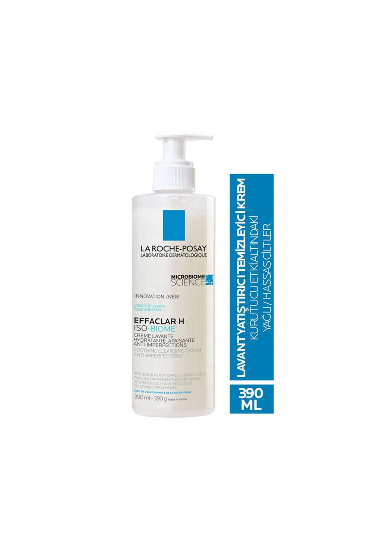 La Roche Posay پاک کننده کرمی La Roche Posay برای پوست چرب و نامنظم Effaclar H Isobiome Lavant Oil 390 میلی لیتر