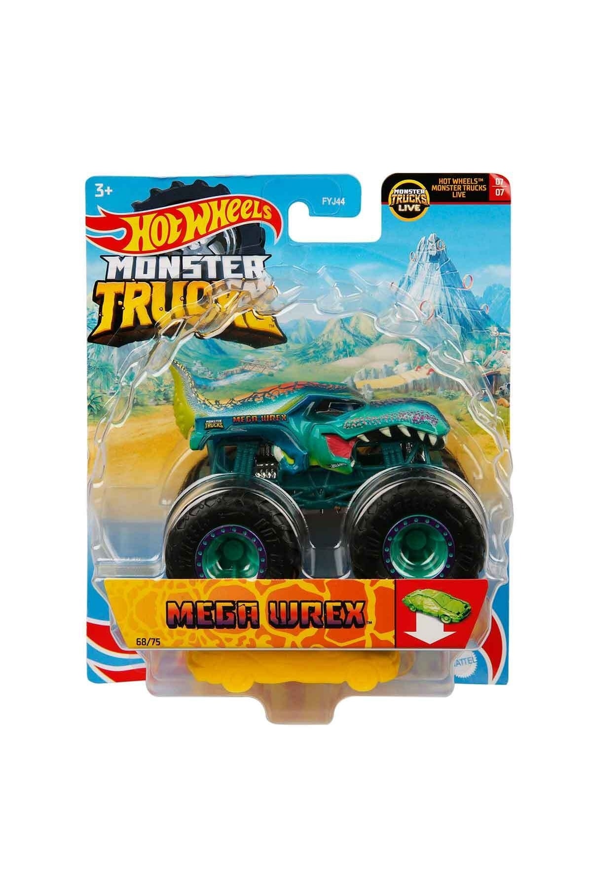 ماشین اسباب بازی 1:64 MONSTER TRUCKS CARS HHG75 هات ویلز اورجینال HOT WHEELS