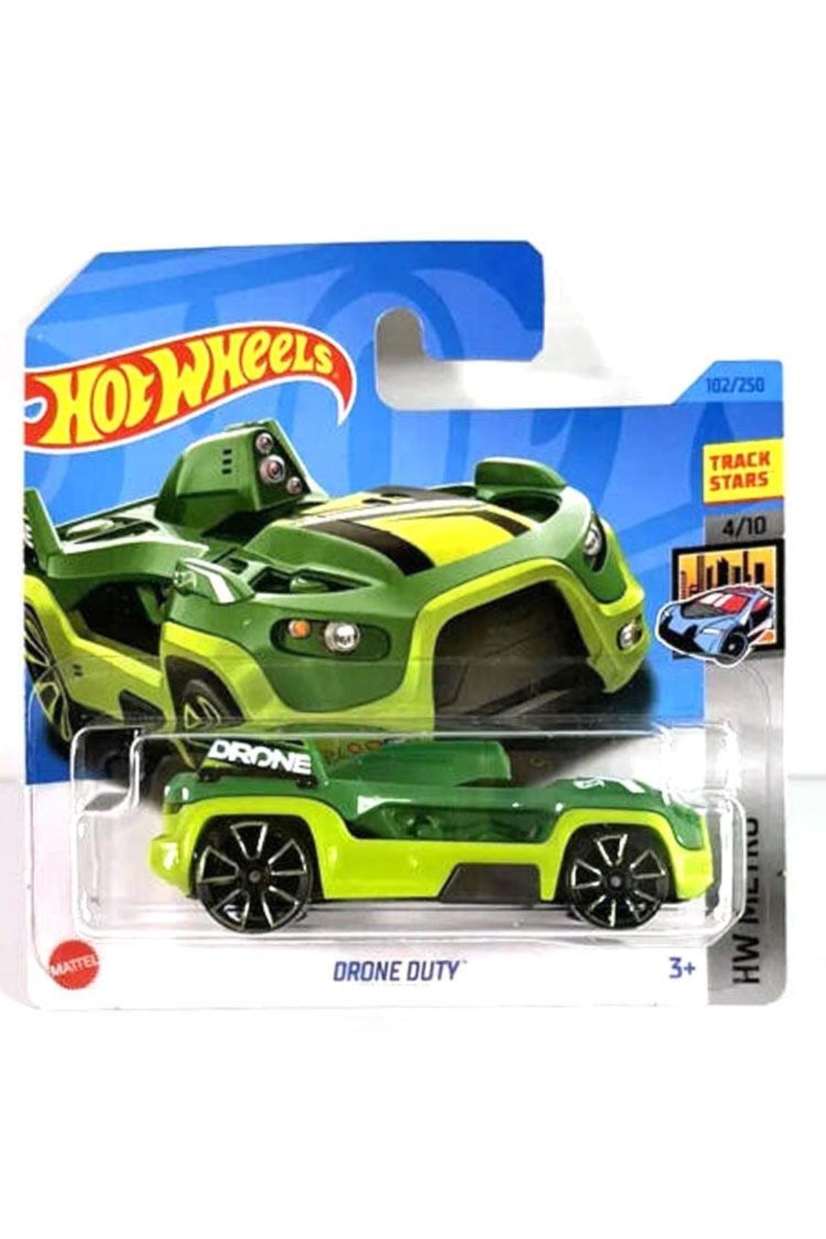 ماشین اسباب بازی SINGLE CARS DRONE DUTY HKG93 هات ویلز اورجینال HOT WHEELS