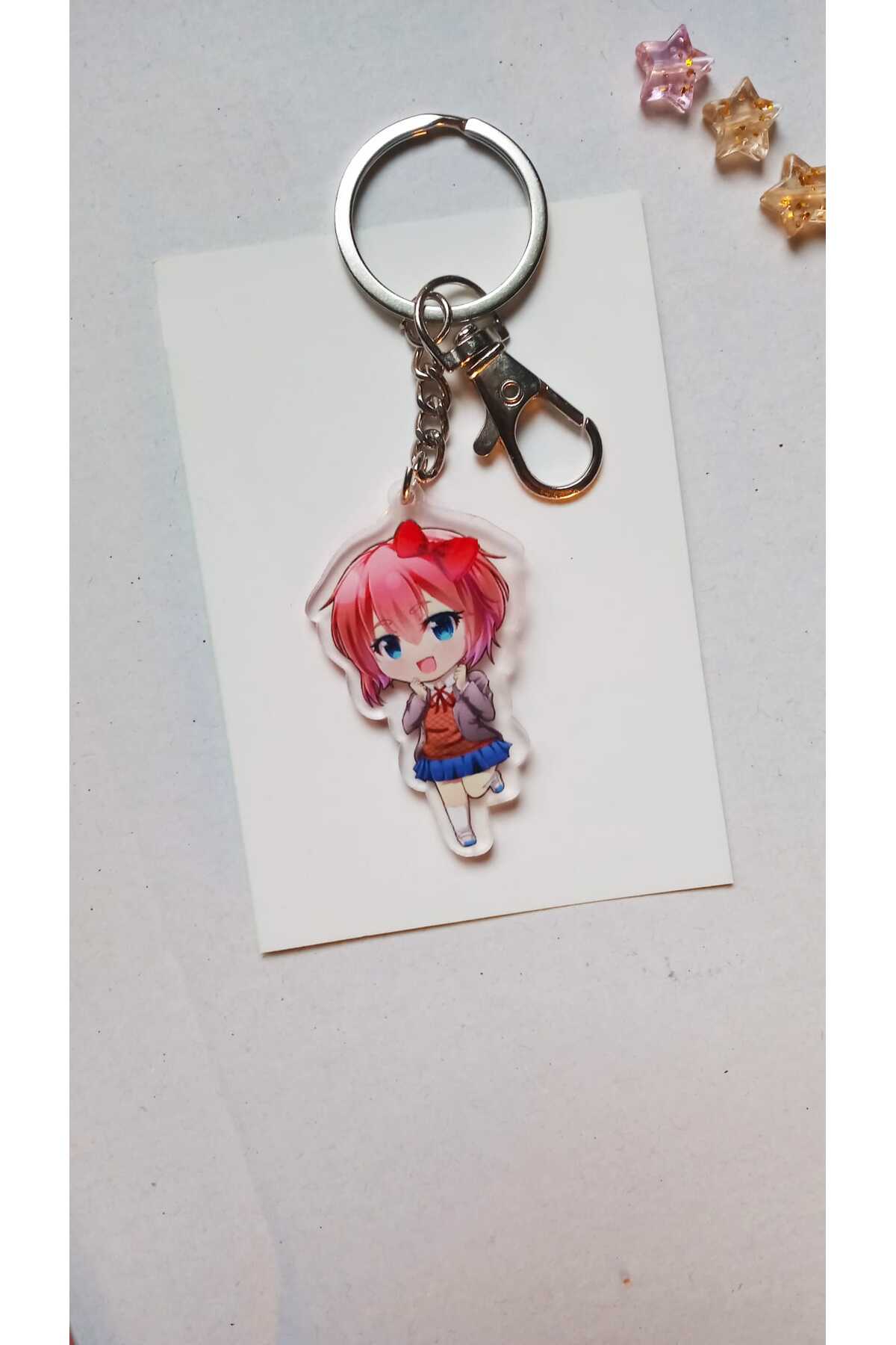 جلیقه کلید DOKI LITERATURE CLUB SAYORI CHAIN DDLC BAG CHARM Atölye Moonlit