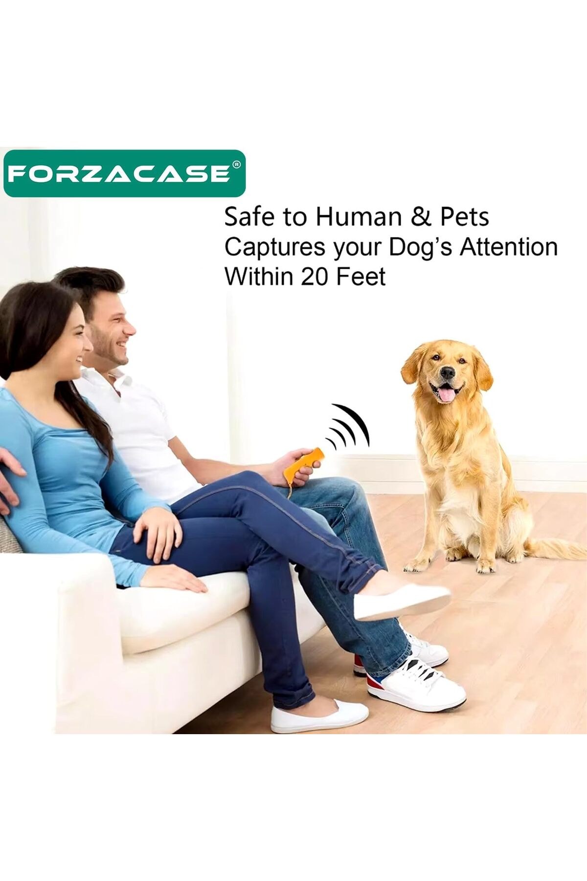 دستگاه اولتراسونیک دورکننده و آموزشی سگ Forzacase FC849، هپتا کالکشن Hepta Collection سفید