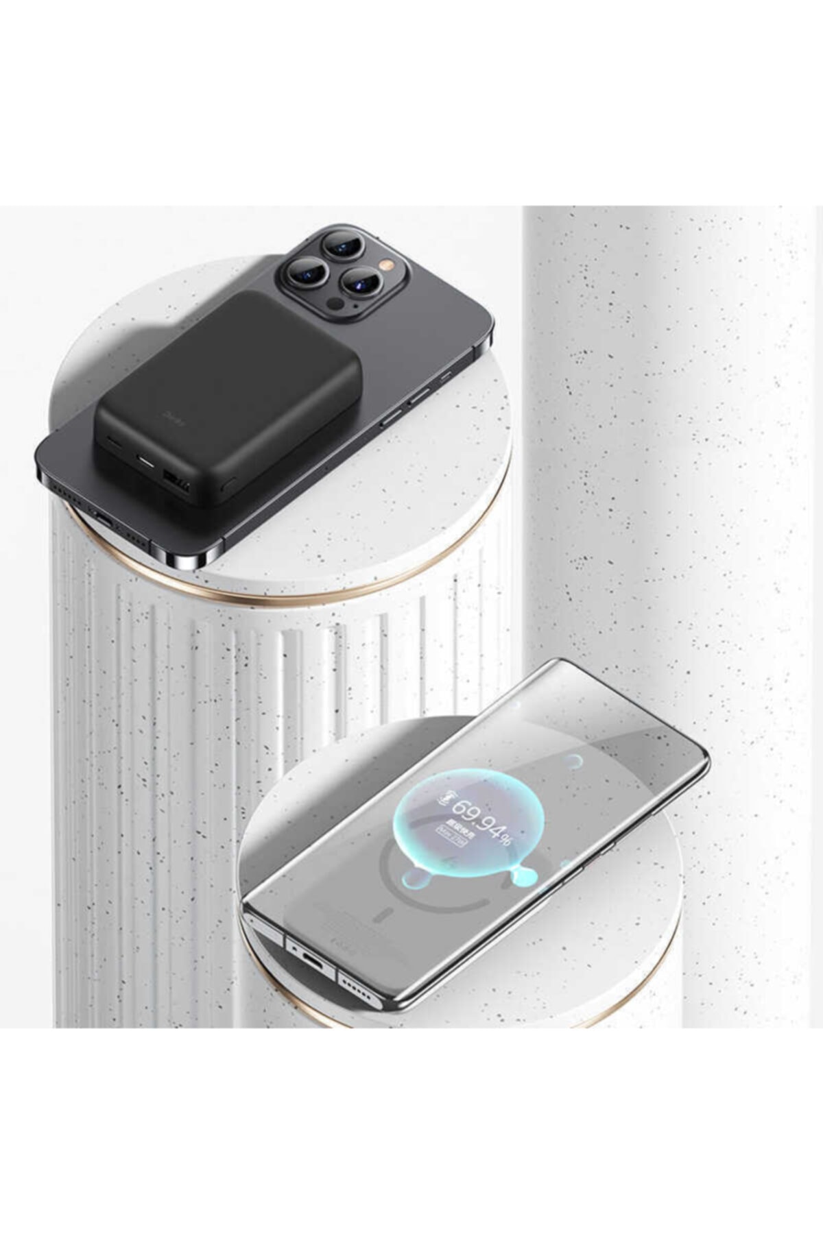 پاوربانک MP03 10000 MAH MAGSAFE POWERBANK مغناطیسی 10 واتی شارژر سریع قابل حمل بی سیم اورجینال Benks