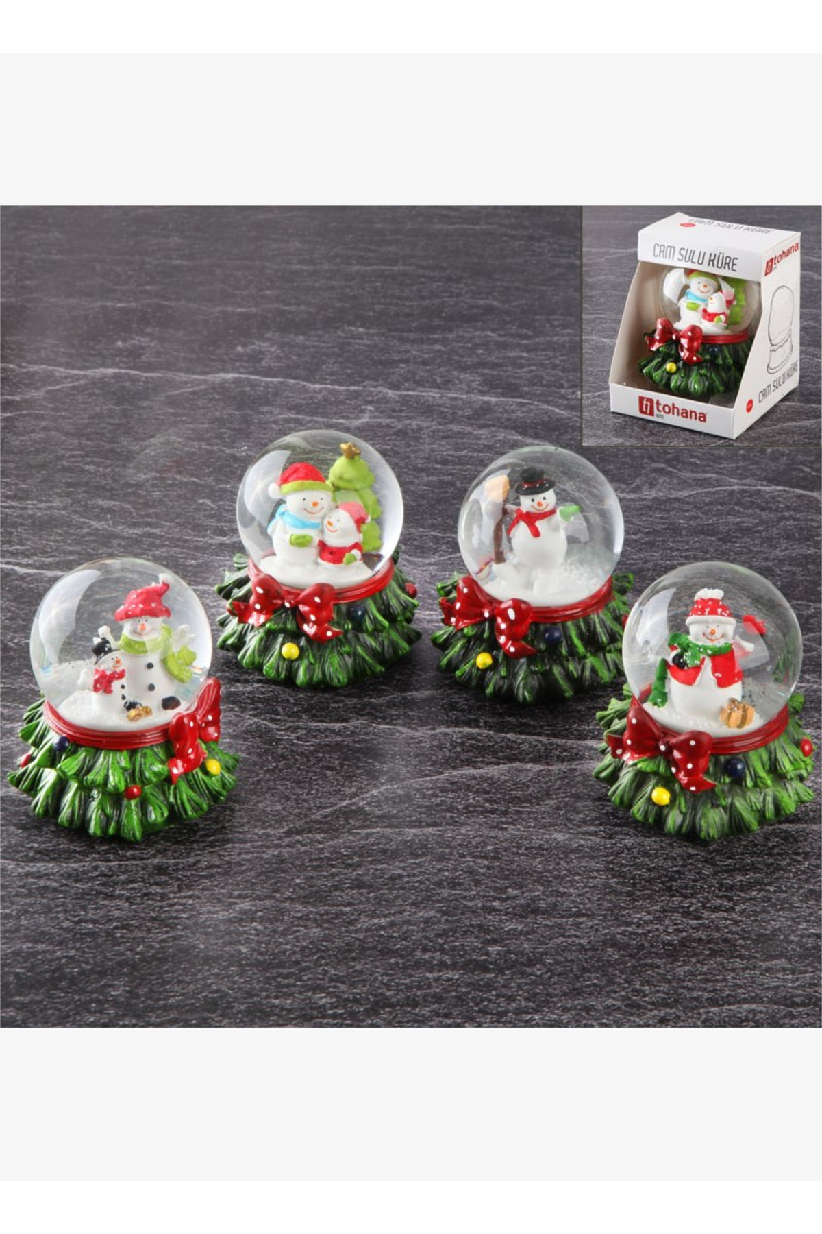 گوی برفی MIDI GLASS WATER SNOW GLOBE سال نو از ترکیه Tohana