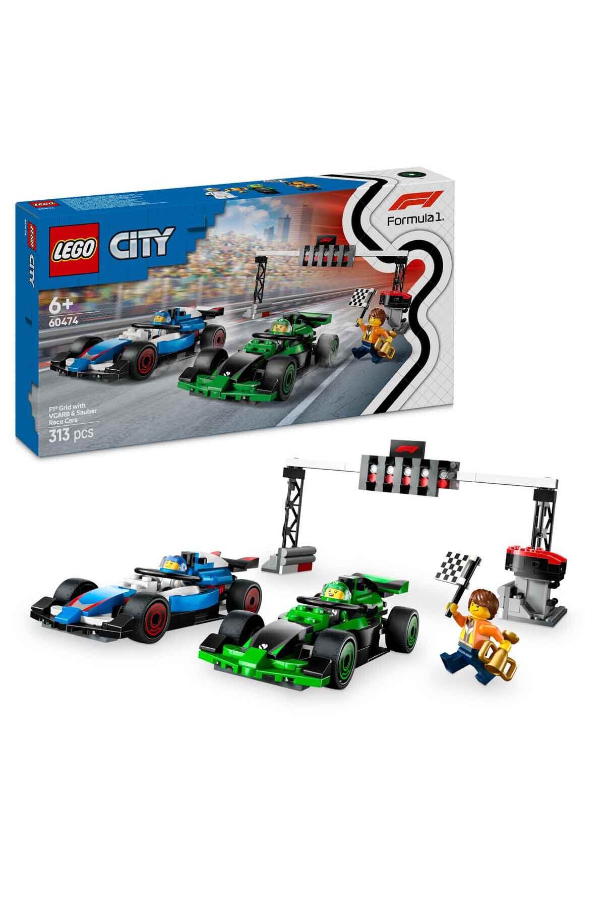 لگو و اسباب بازی های ساخت محور F1 GRID با CITY VCARB SAUBER RACE CAR 60474 2 DRIVE برای کودکان 6 سال بالاتر اورجینال LEGO