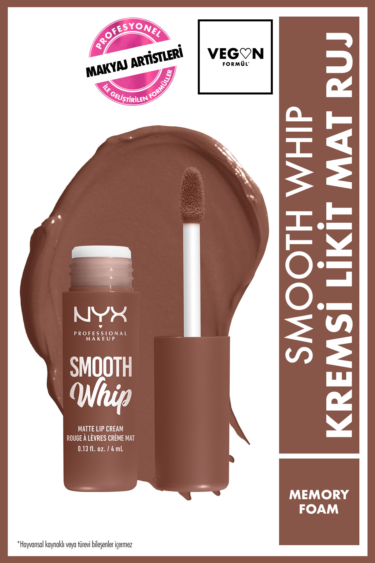 NYX Professional Makeup آرایش لب مایع مات کرمی صاف حافظه فوم