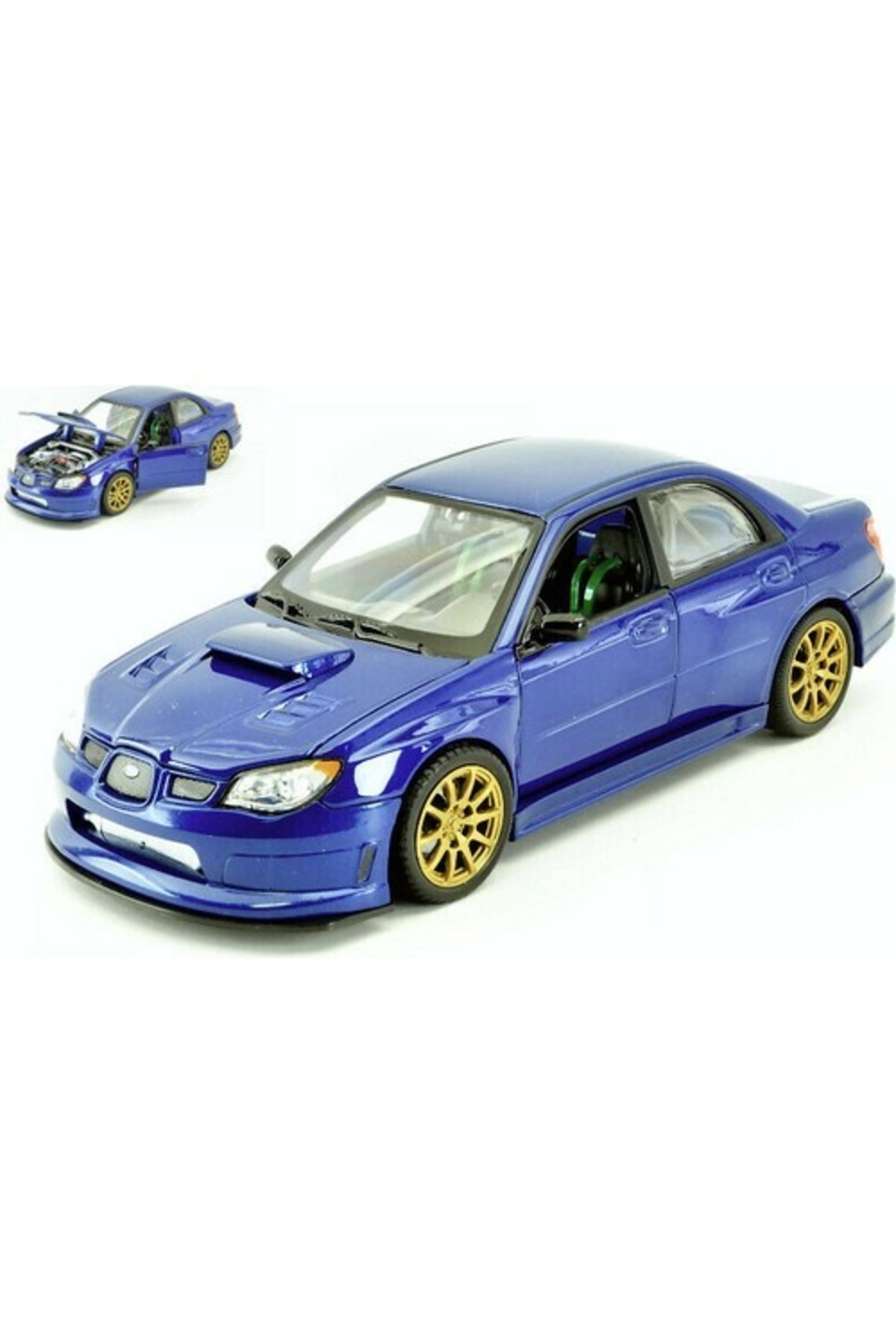 مدل خودرو سوبارو ایمپرزا WRX STI 1 24 آبی اورجینال WELLY