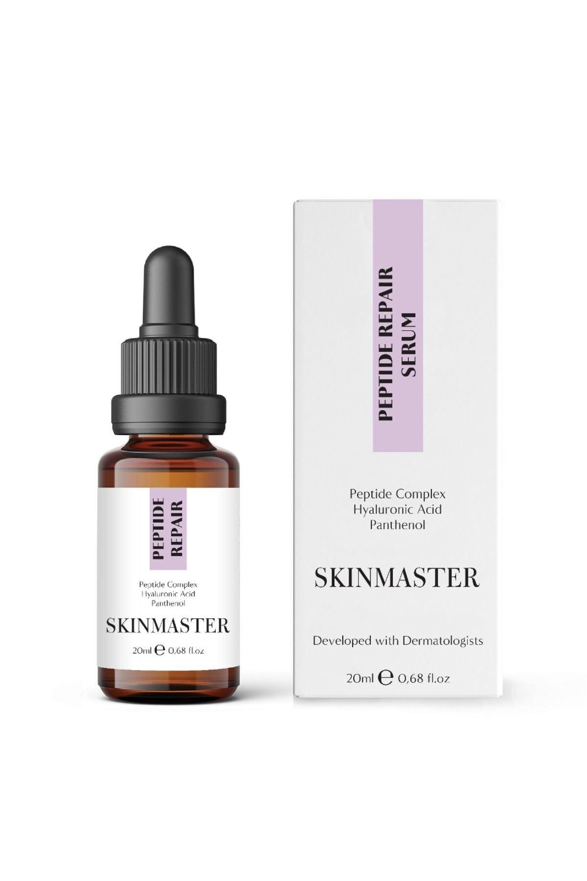 سرم پوست با پپتید برای کمک به بازسازی سلولی و ایجاد ظاهری درخشان و پر حجم 30 میلی لیتر SkinMaster
