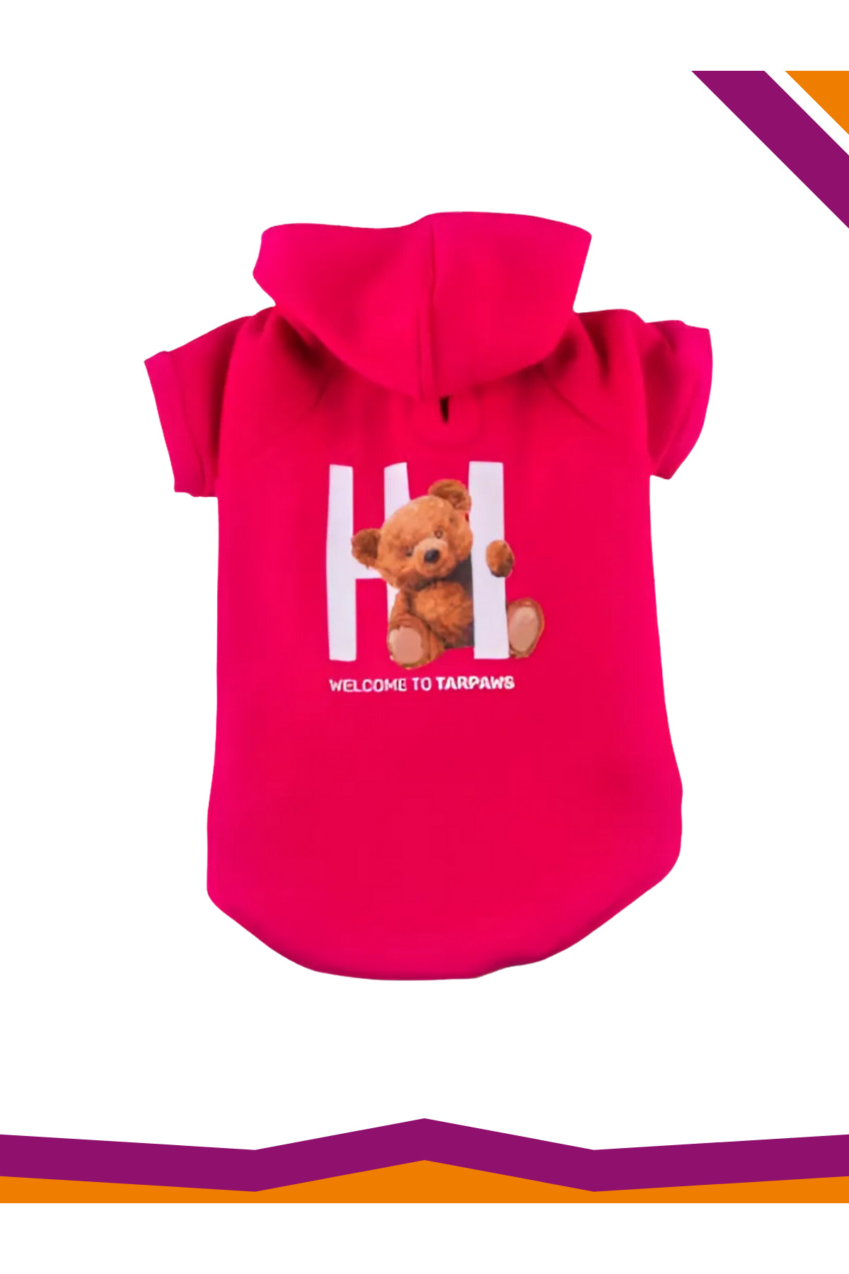 سویشرت طرح‌دار سگ تارپاز TARPAWS، طرح Hi Pink چندرنگ