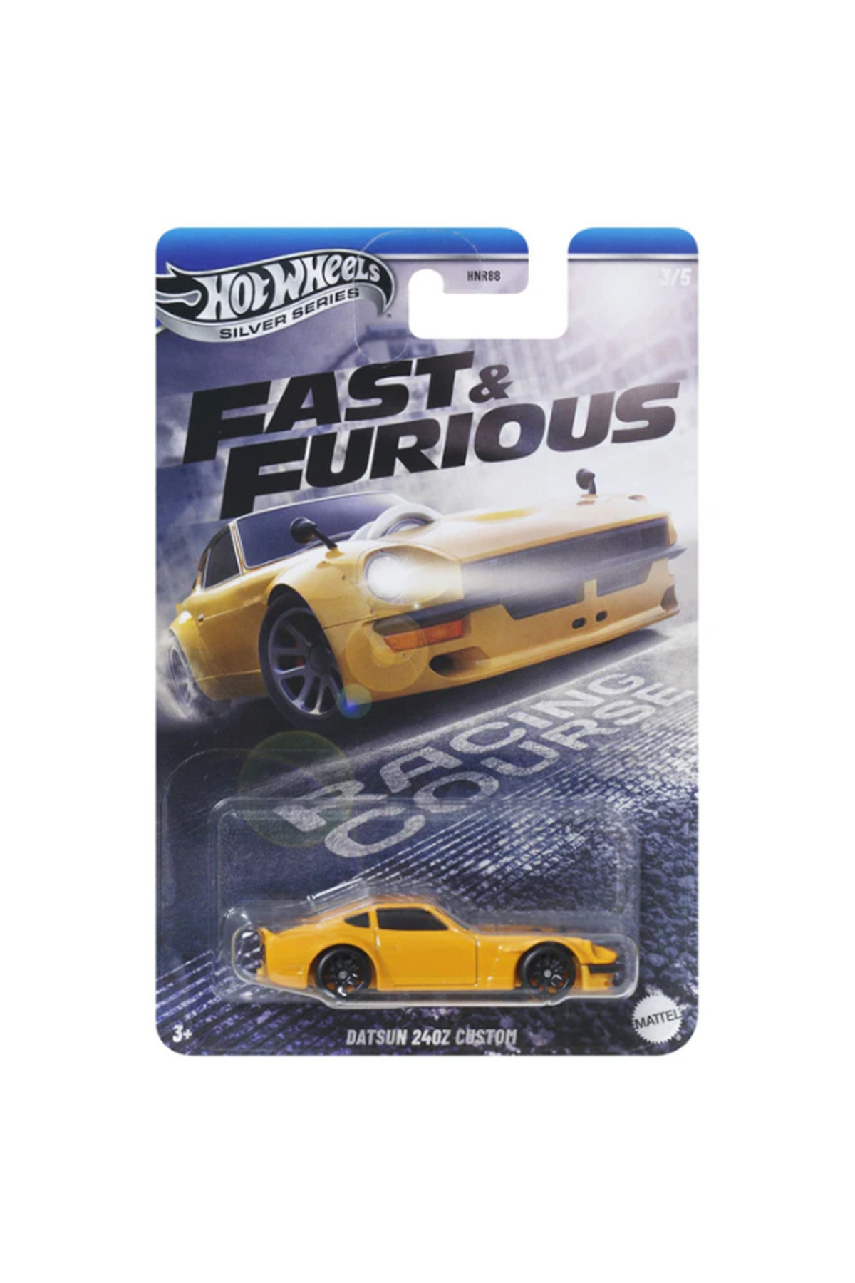 ماشین اسباب بازی سری نقره ای DATSUN 240Z سفارشی LONG KART HNR88 JBY41 از ترکیه HOT WHEELS