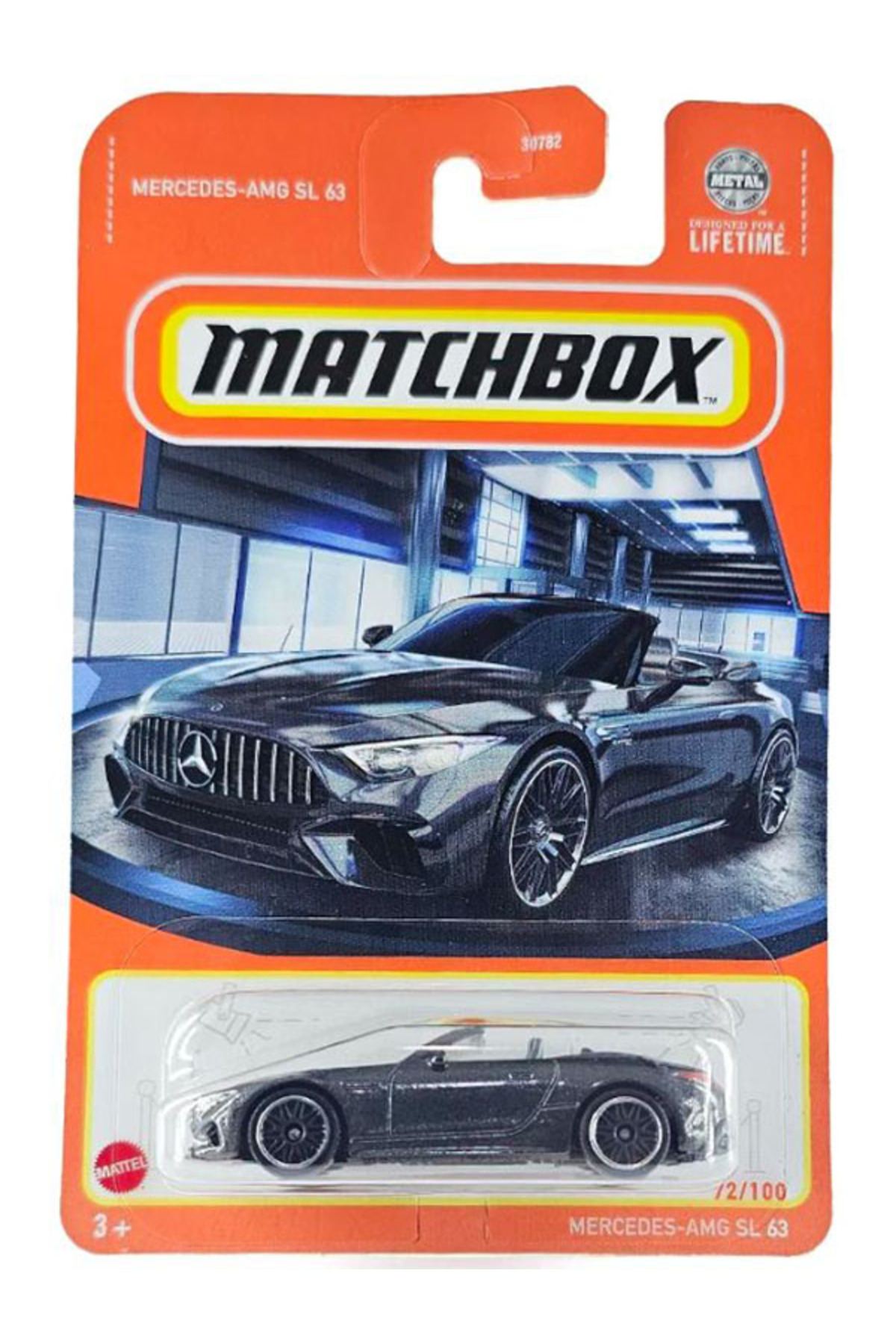 ماشین اسباب بازی MATCHBOX MERCEDES AMG SL 63 1 64 سیاه کارتن طولانی در خارج از کشور سری 2024 هات ویلز اورجینال HOT WHEELS