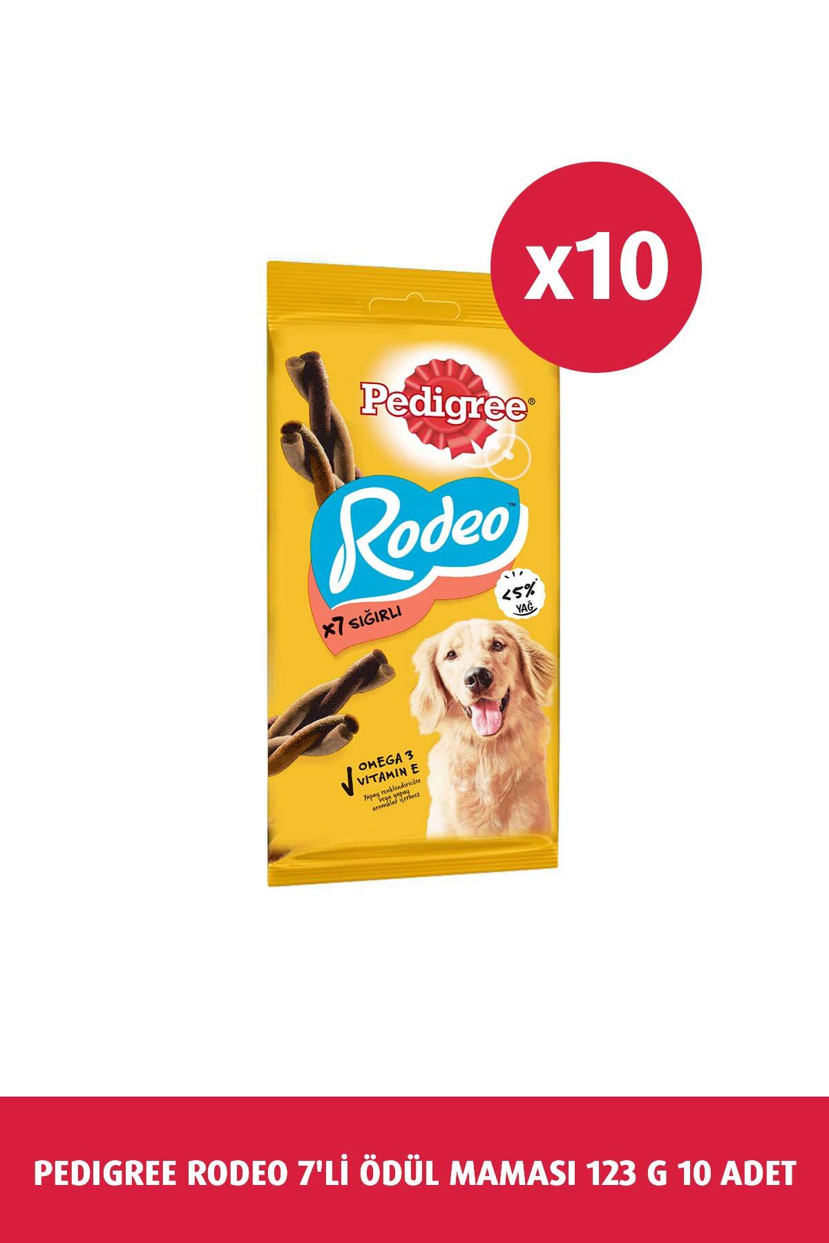 تشویقی سگ پدیگری Pedigree Rodeo، فرم استیکی، ۷ عددی، ۱۲۳ گرم، ۱۰×