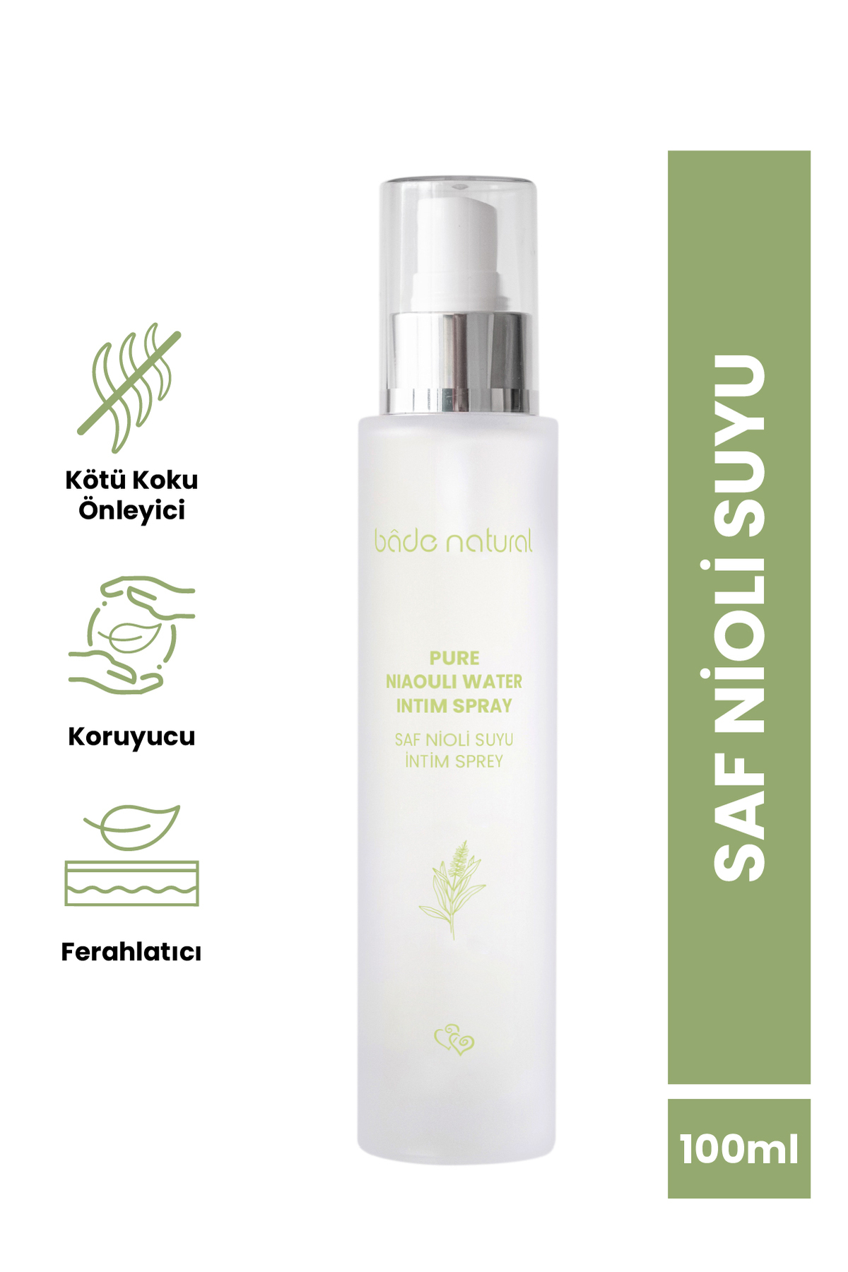 اسپری مراقبت ناحیه تناسلی نیولی 100% طبیعی 100 میلی‌لیتر بادا ناتورال Bade Natural