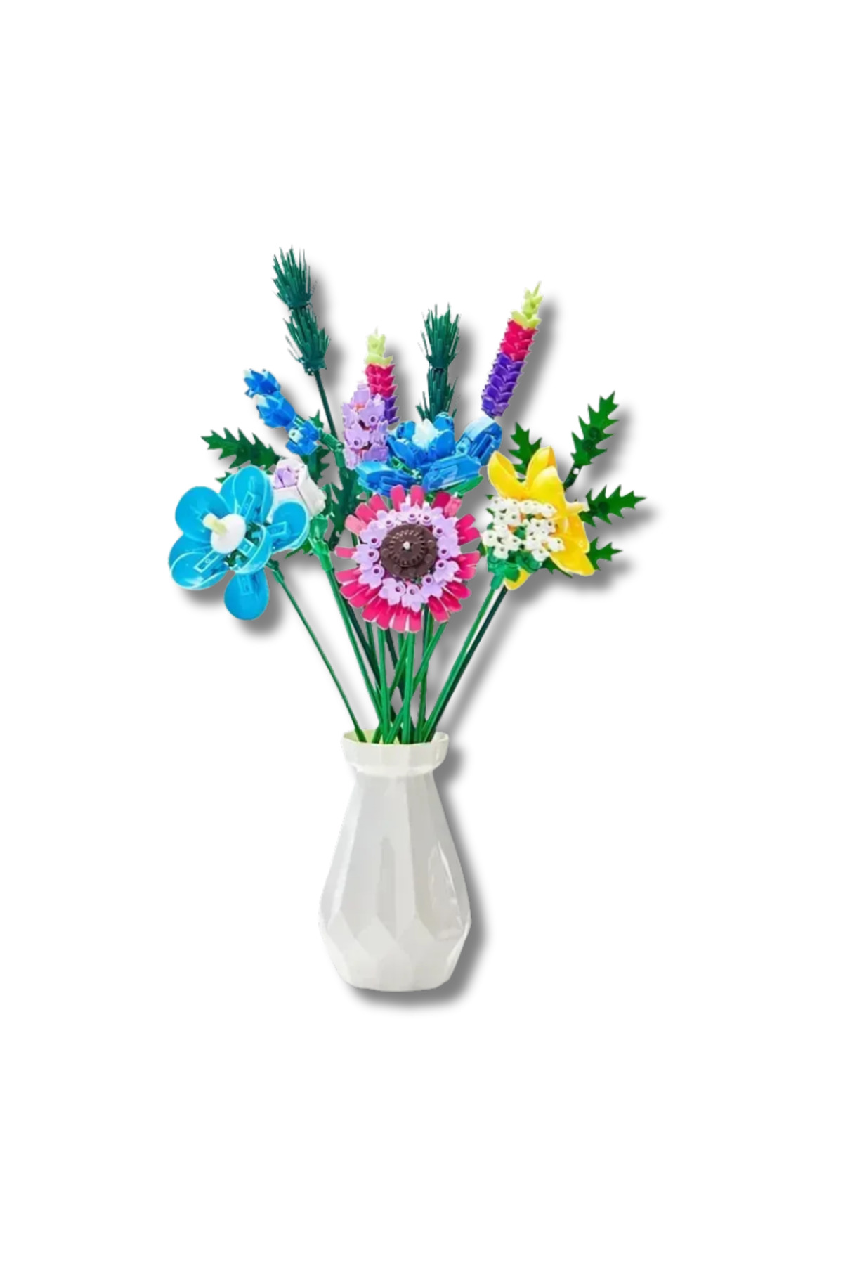لگو و اسباب بازی های ساخت محور ست ساختمانی گلدان 528 تکه گلهای ابدی از ترکیه Boratila Toys
