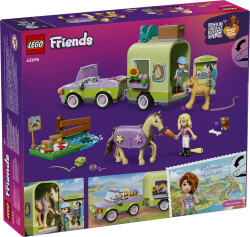 مجموعه ساختنی اسب و کره‌اسب با تریلر لگو LEGO فرندز Friends مدل 42695، ۲۷۹ قطعه، حداقل سن ۷ سال