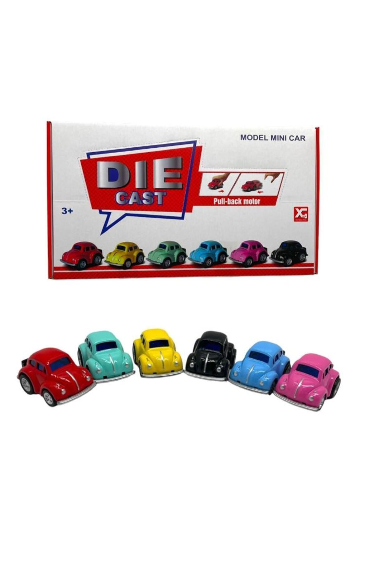 مدل خودرو VOSVOS 6 PIECE METAL PULL AND DROP TOY CAR MINI WOSWOS COLLECTIBLE 5 CM اورجینال TRUST STORE