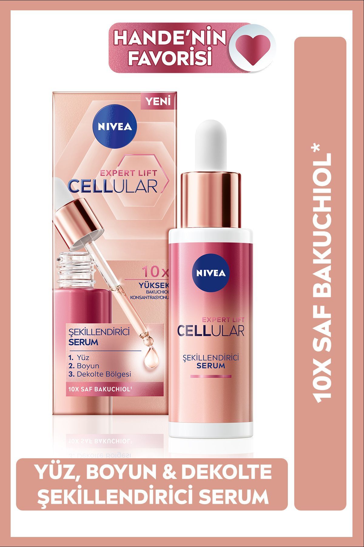 NIVEA سرم آنتی ایجینگ Nivea برای آرایش صورت، گردن و دکولته با تاثیر لیفتینگ سلولی