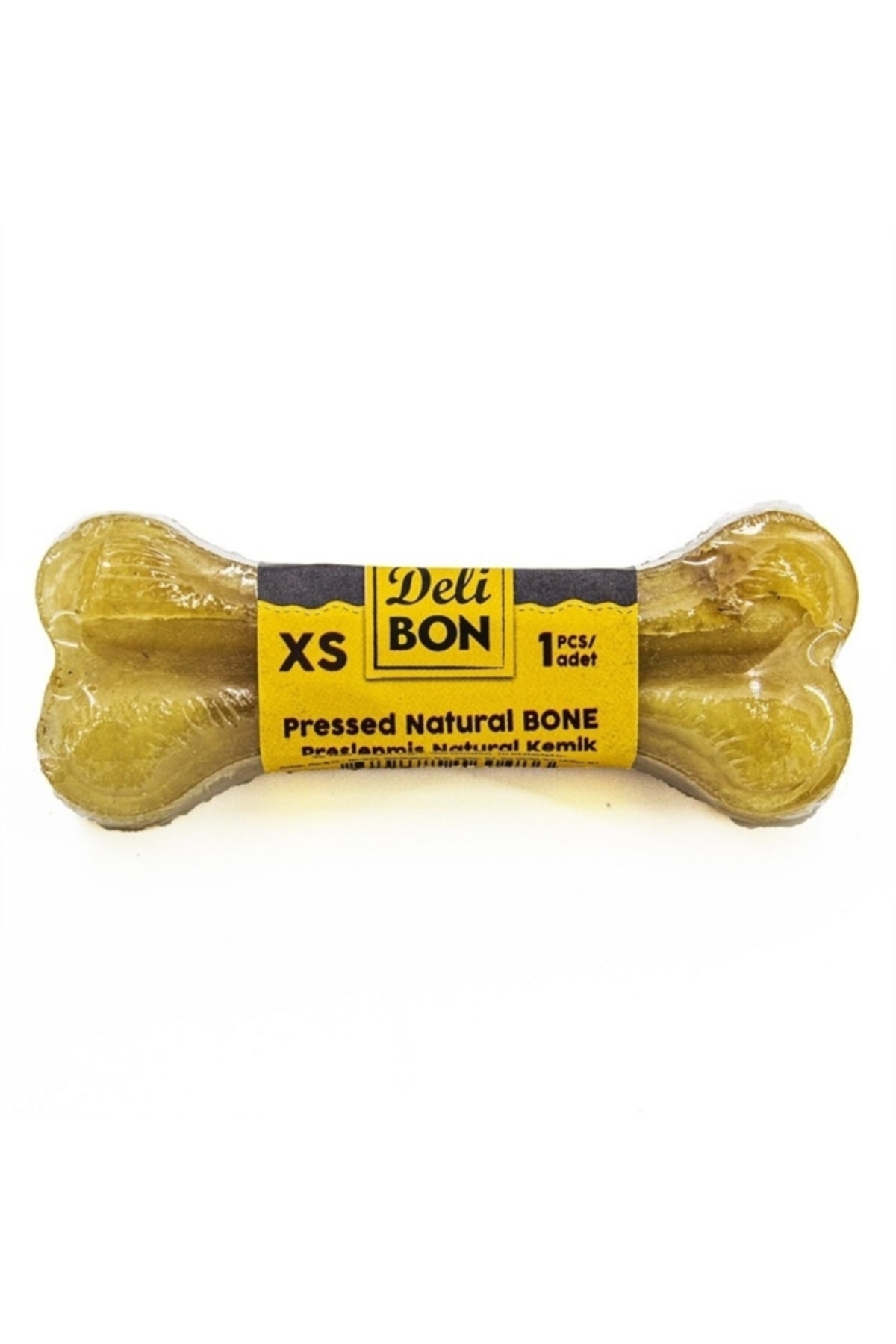 استخوان تشویقی سگ داگی Doggie Delibon، چرم اصل، ۷ سانتی‌متر، رنگ طبیعی 1 Adet