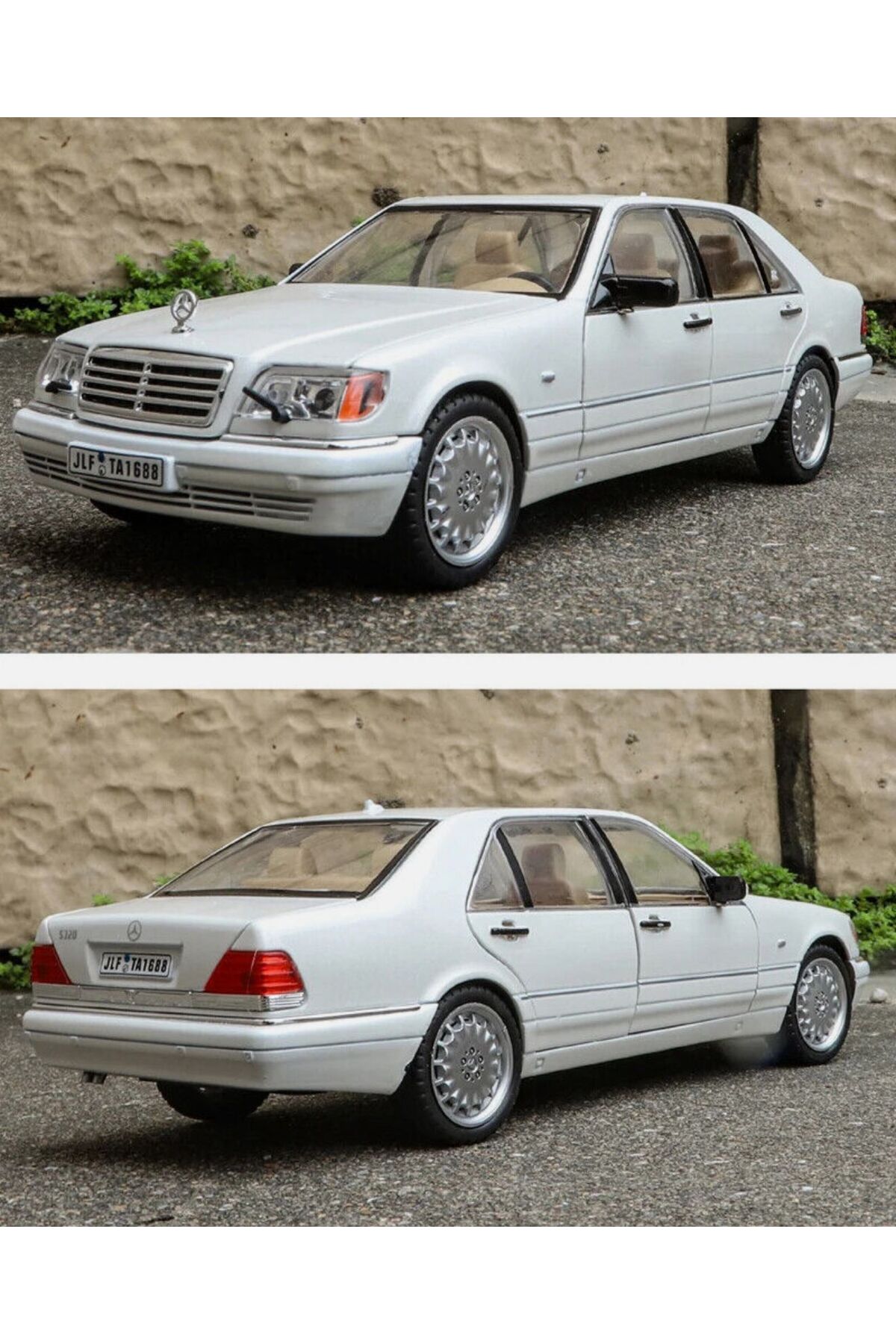 مدل خودرو مرسدس بنز S320L سفید DIECAST CAR MERCEDES BENZ W140 320SEL EXECUTIVE COLLECTIVE اورجینال scntoys