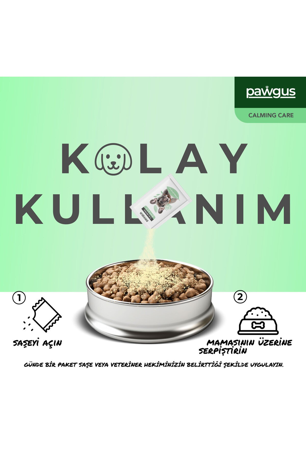 مکمل غذایی سگ پاوگوس Pawgus، مدیریت استرس و آرام‌سازی، ۳۰ × ۲ گرم
