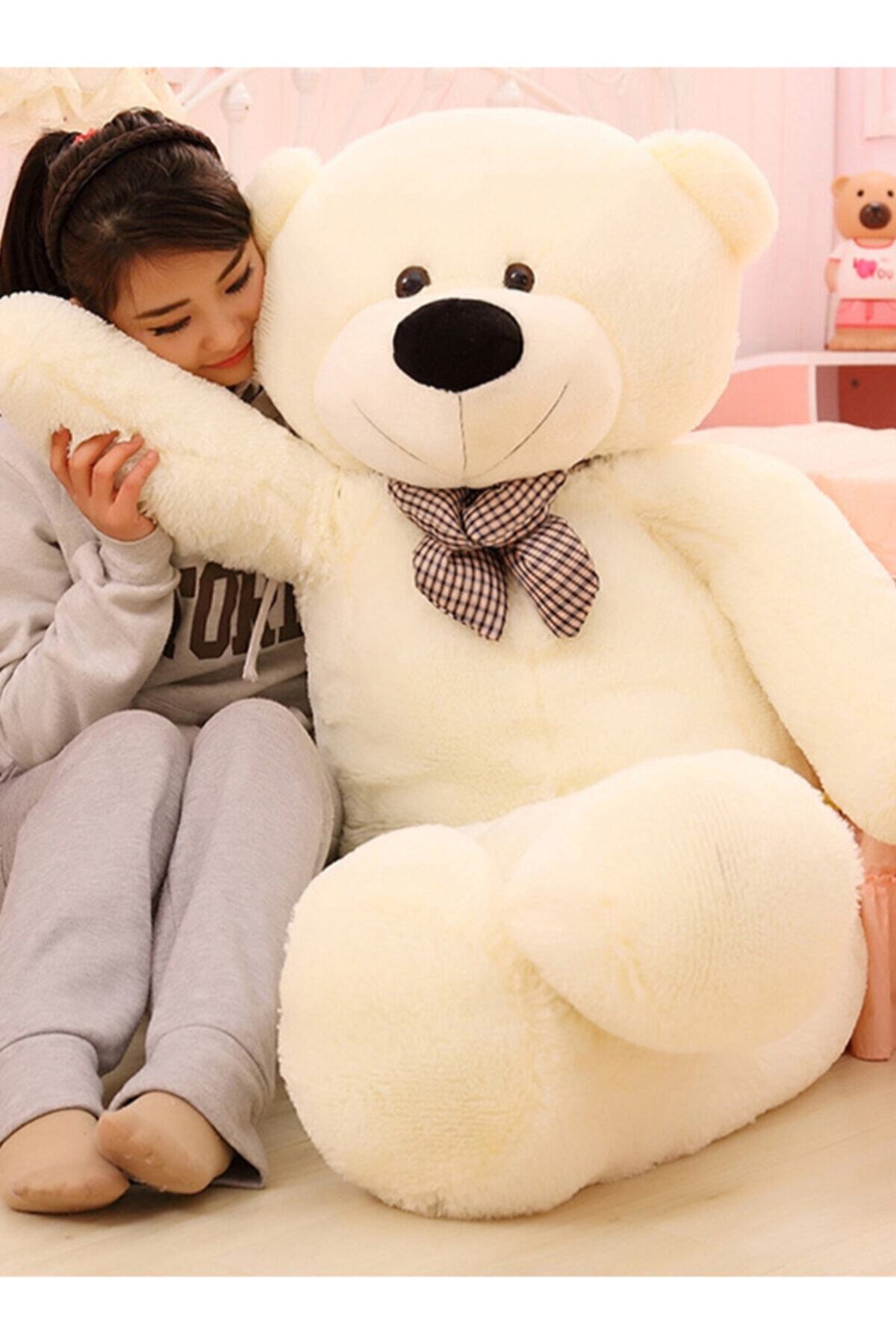 اسباب بازی های پشمی 120 خرس عروسکی بزرگ با پاپیون از ترکیه Pandamkee