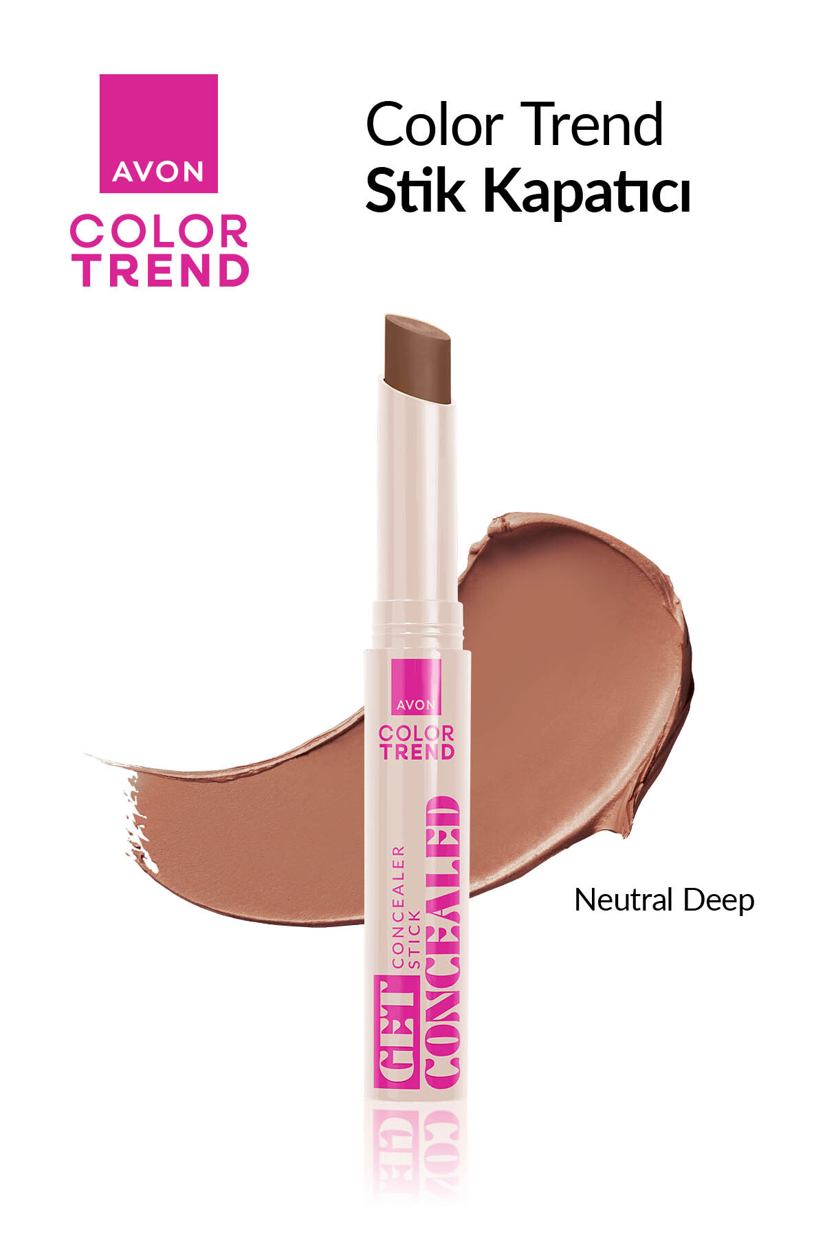 کانسیلر استیکی رنگ متالیک مدل 52N NEUTRAL DEEP مناسب برای همه جنسیت‌ها آون Avon
