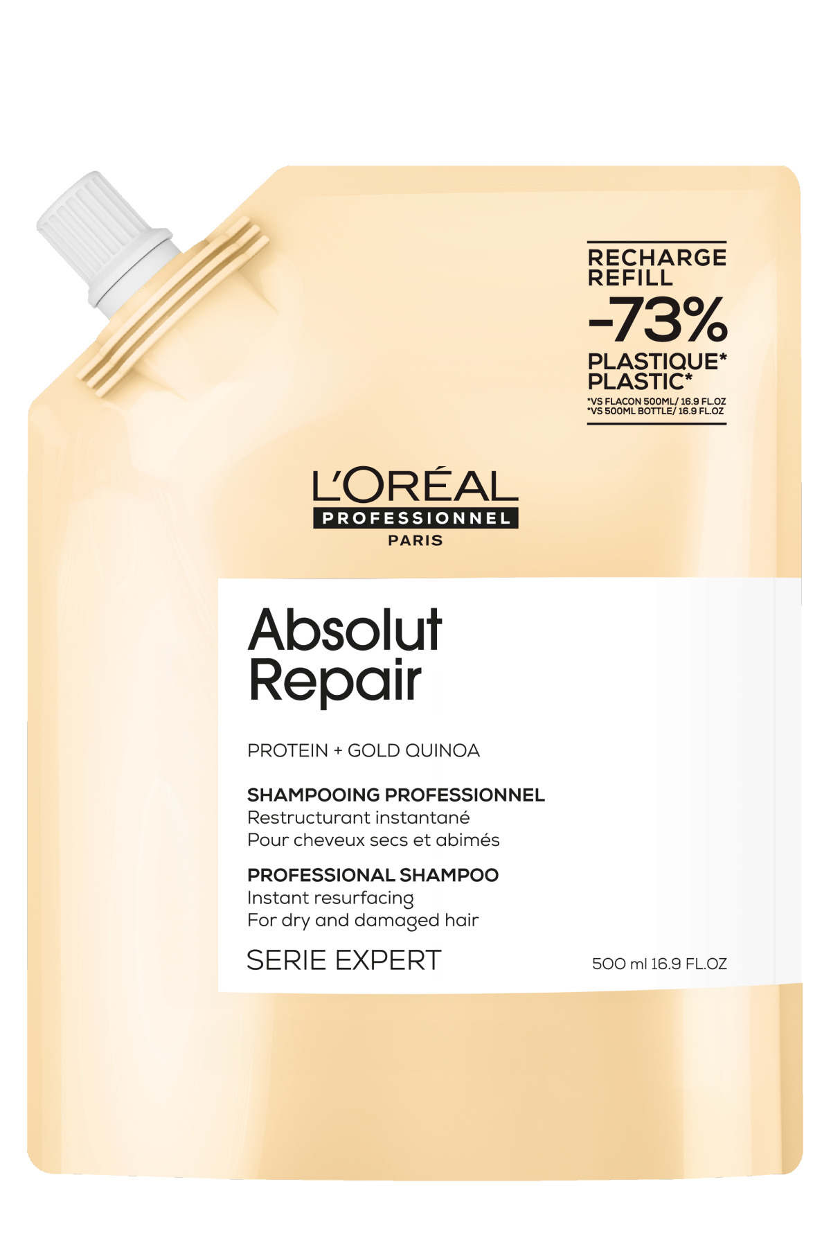 شامپو مردانه و زنانه 500 میل را برای تعمیر موهای فرسوده دوباره پر کنید L'oreal Professionnel