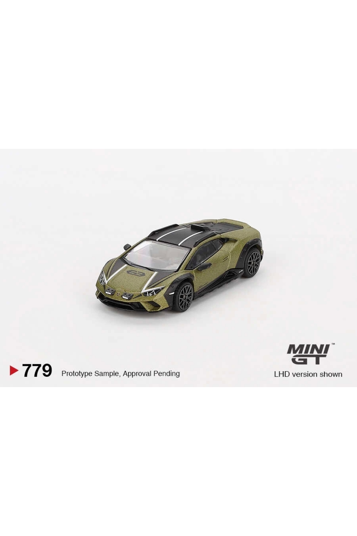 مدل خودرو LAMBORGHINI HURACÁN STERRATO VERDE GEA MATT 779 اورجینال mini gt