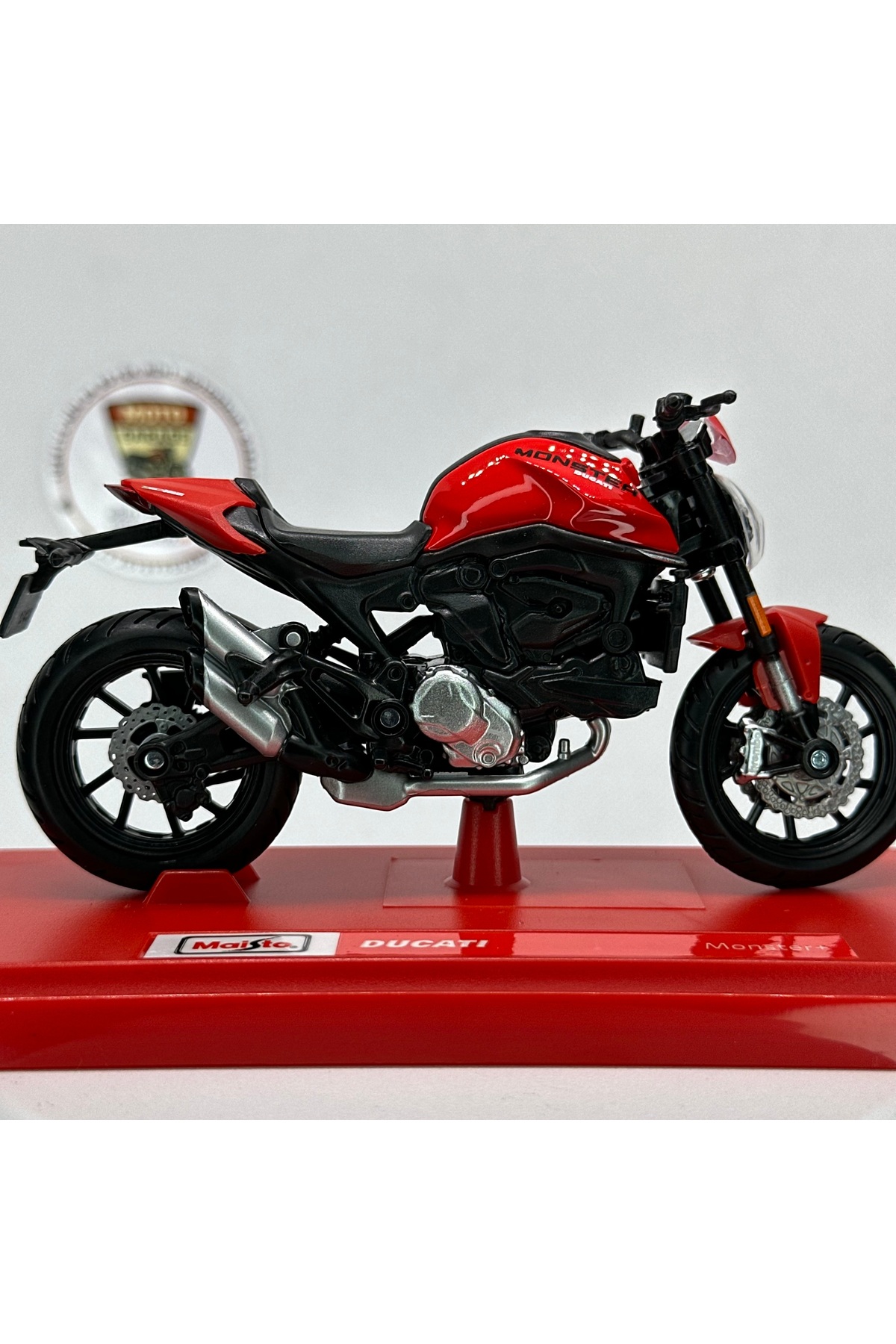 مدل خودرو MOTO GARAGE DUCATI MONSTER 1:18 DIECAST MODEL MOTORCYCLE – دارای مجوز موتورسیکلت فلزی اورجینال Maisto Diecast
