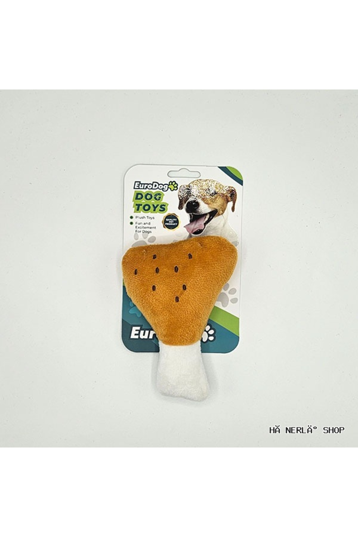 اسباب‌بازی پولیشی سگ با طرح ران گوشت یورو‌داگ Eurodog (05129)، ۱۴×۱۰ سانتی‌متر، چندرنگ