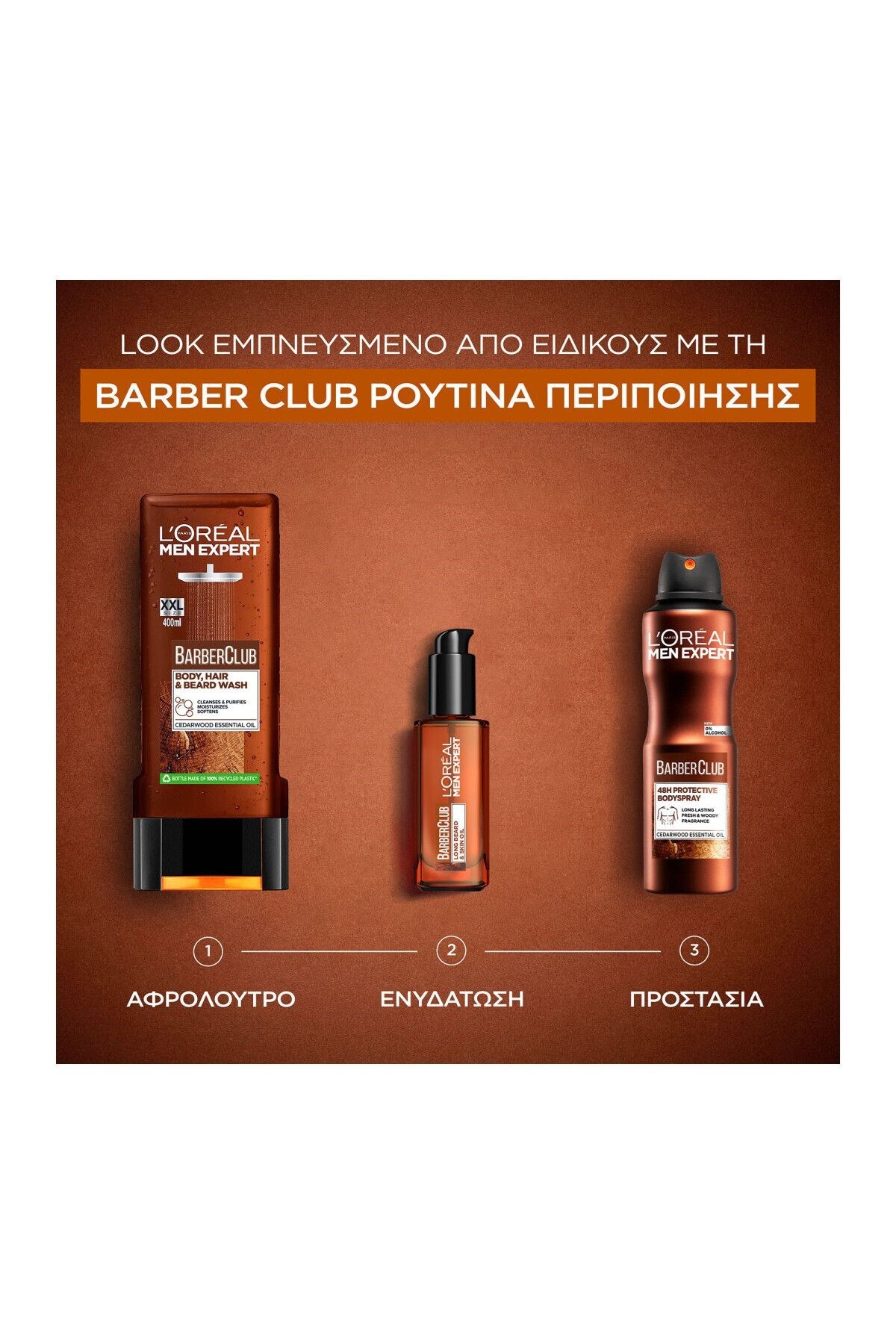 دئودورانت و رول آن مردانه ROLL ON 48 ساعت کار موثر بر روی کلوپ باربر L'Oreal Paris Men Expert